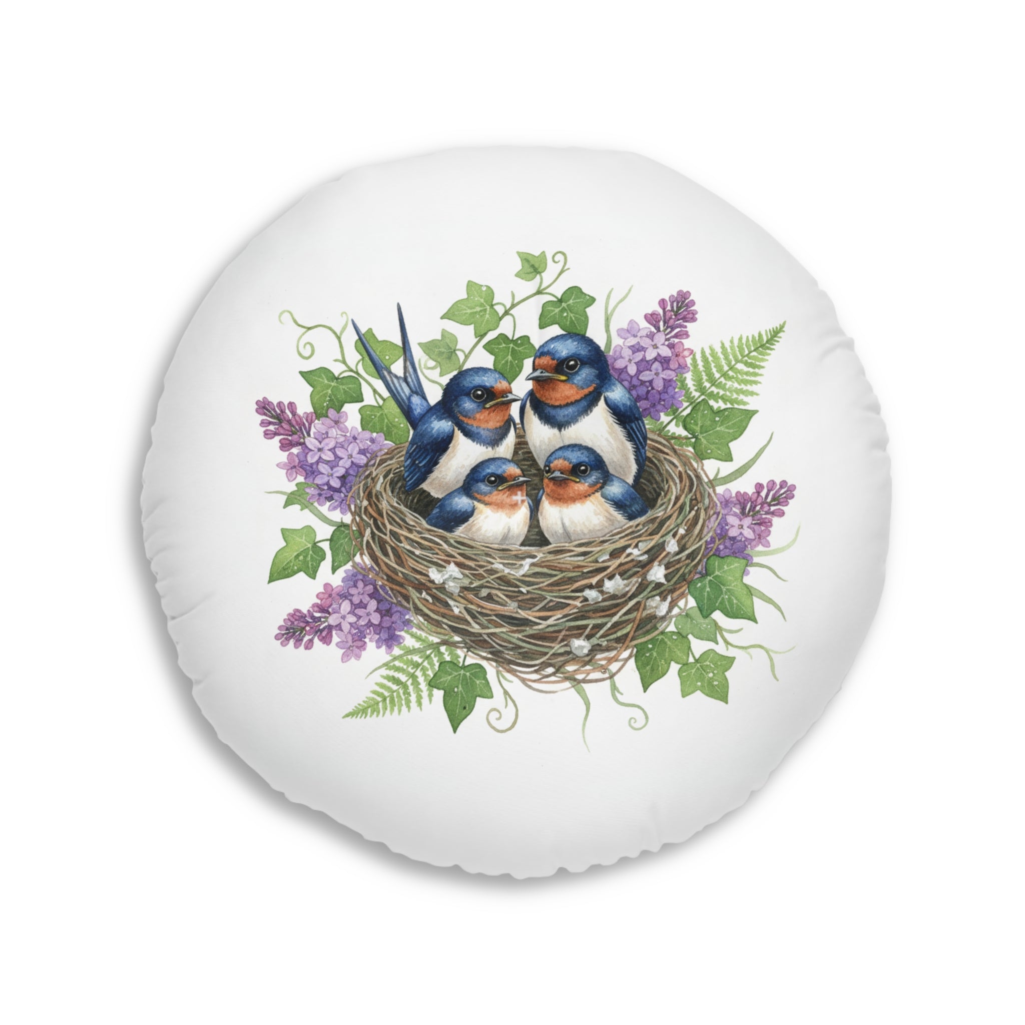 Round Tufted Floor Pillow — Robins & Swallows Calm Corner Cushion