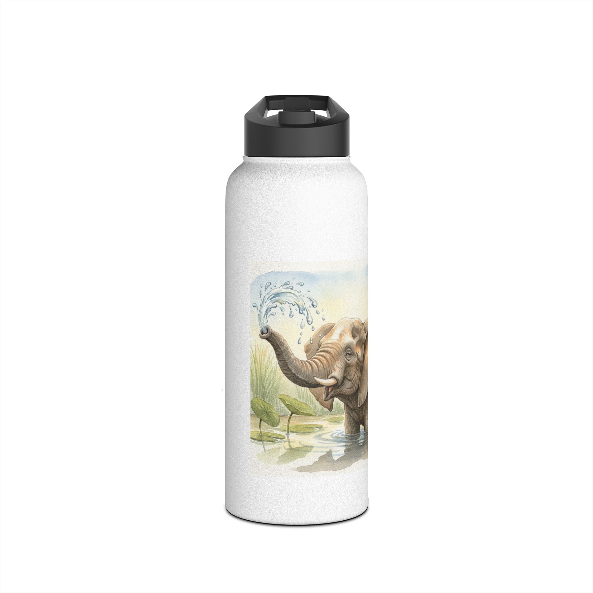 "Hydrate To Feel Great" — Elephant Stainless Steel Water Bottle