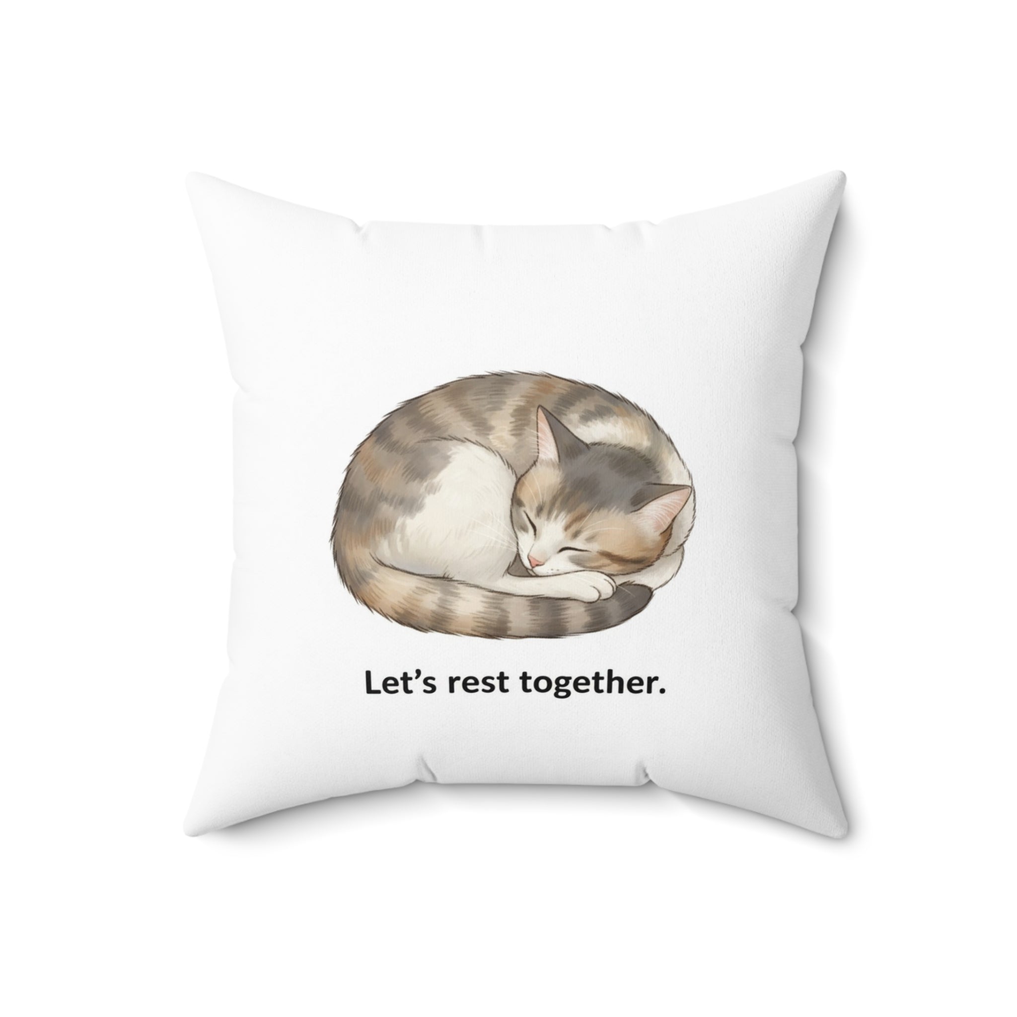 "Let's Rest Together" - Cat Calm Corner Pillow