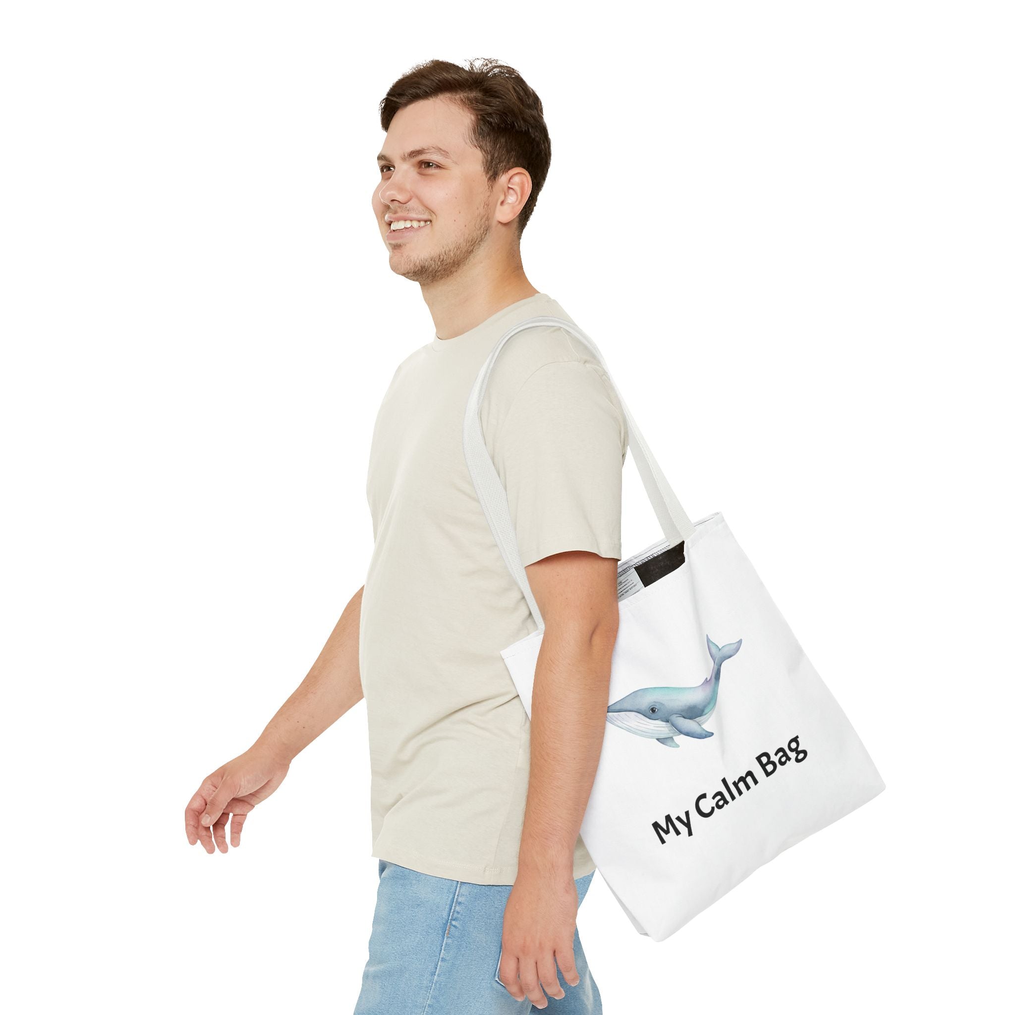 “My Calm Bag” Whale & Turtle Everyday Tote