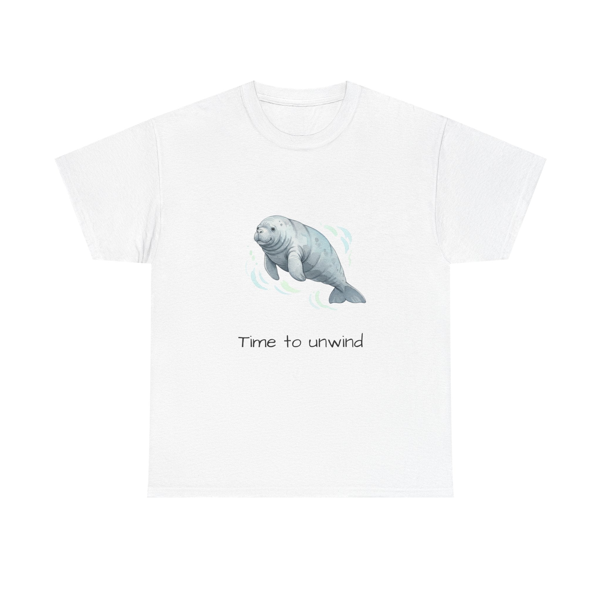 Manatee “Time to Unwind” Adult Tee