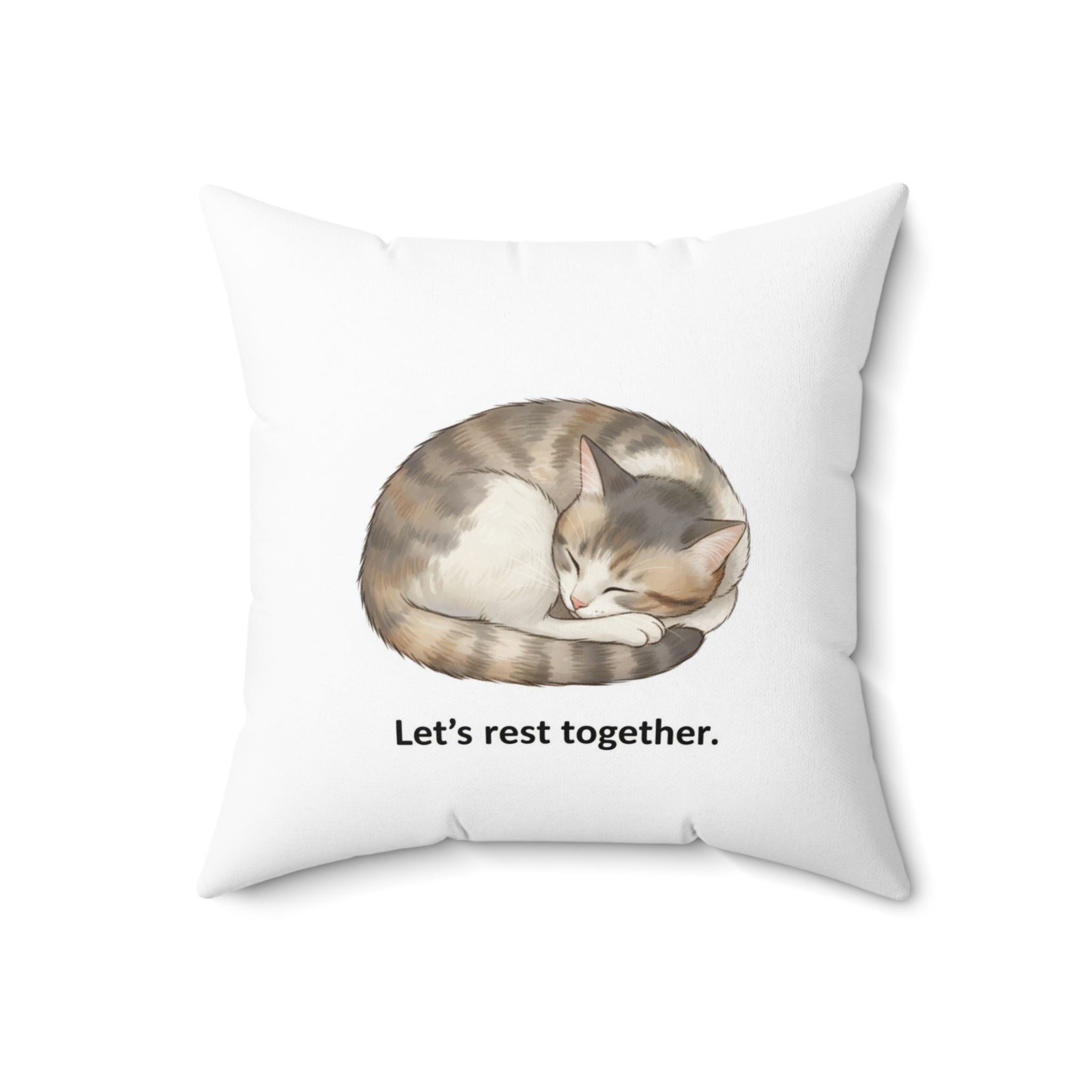 "Let's Rest Together" - Cat Calm Corner Pillow
