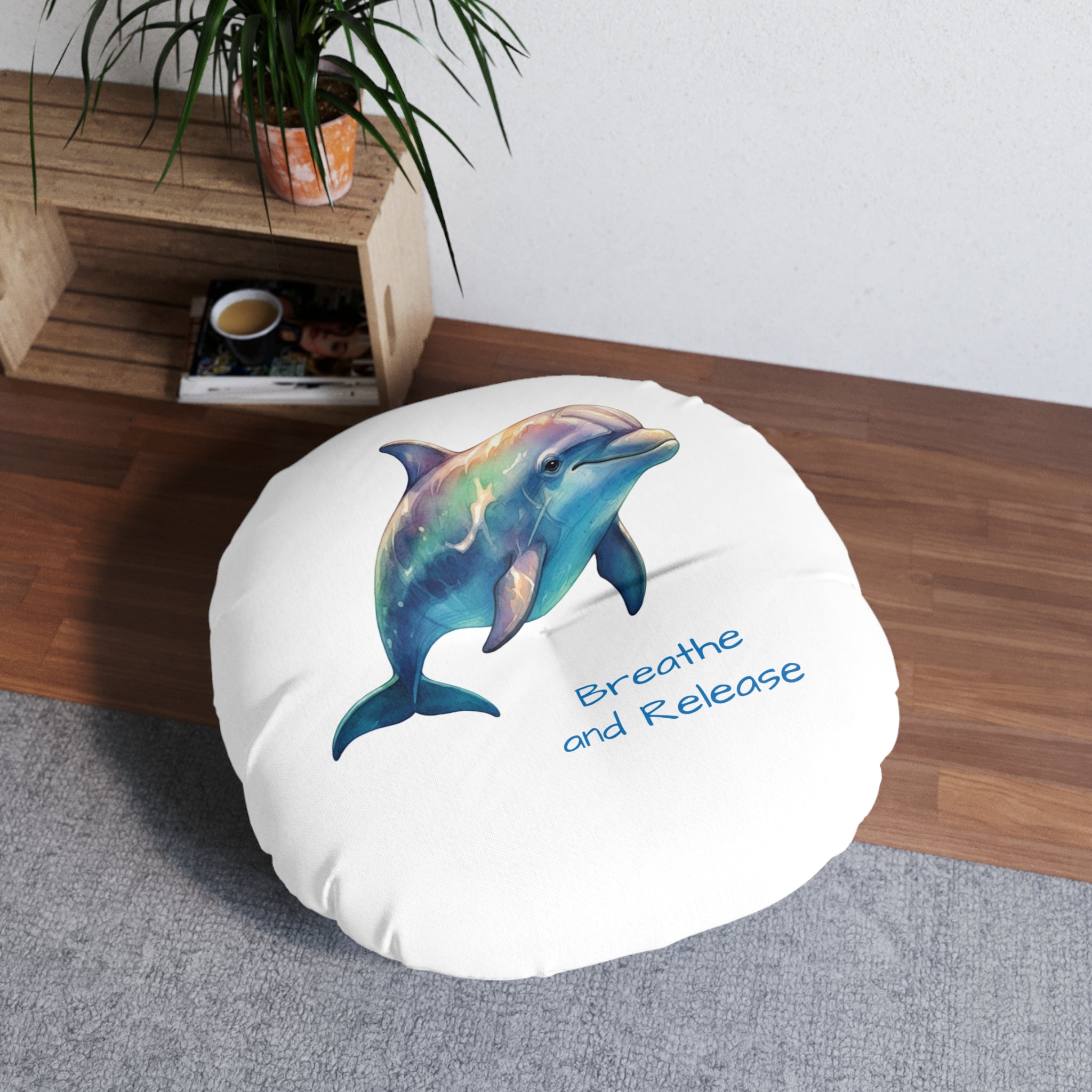 Calming Dolphin & Manatee Floor Pillow