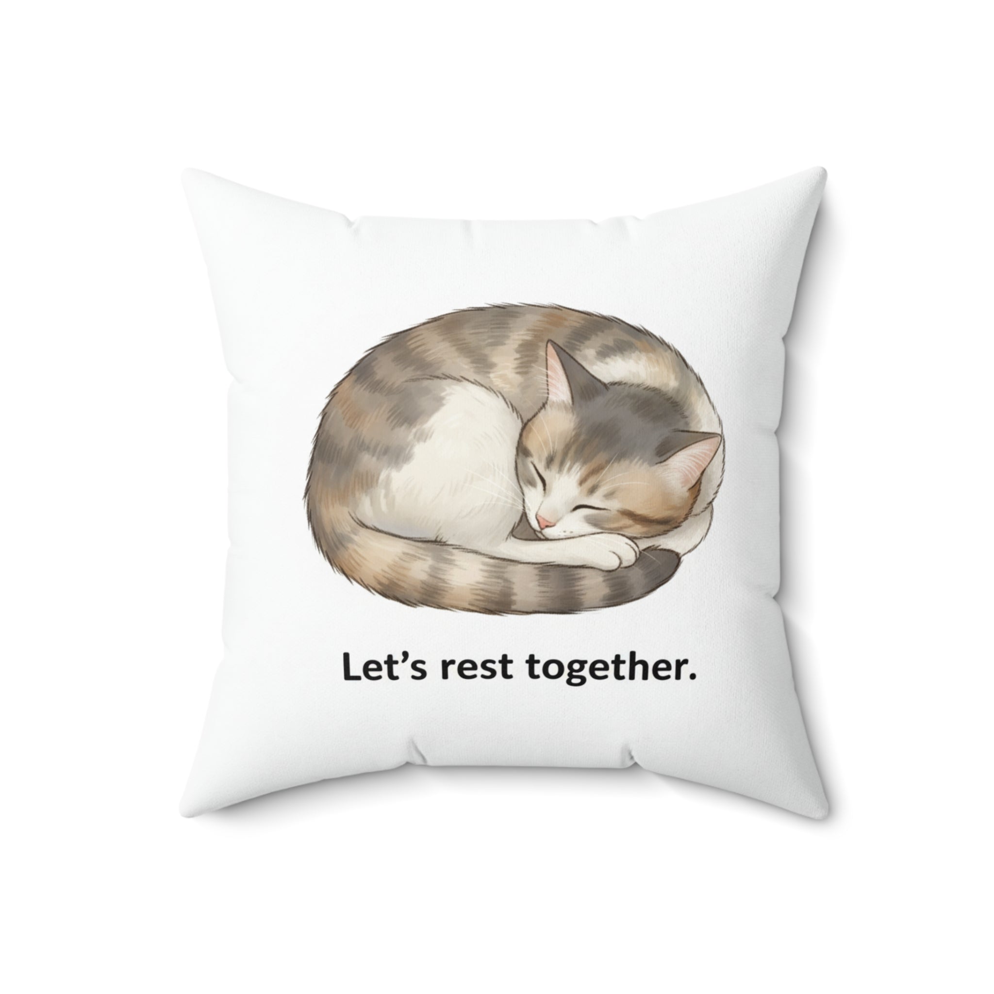"Let's Rest Together" - Cat Calm Corner Pillow