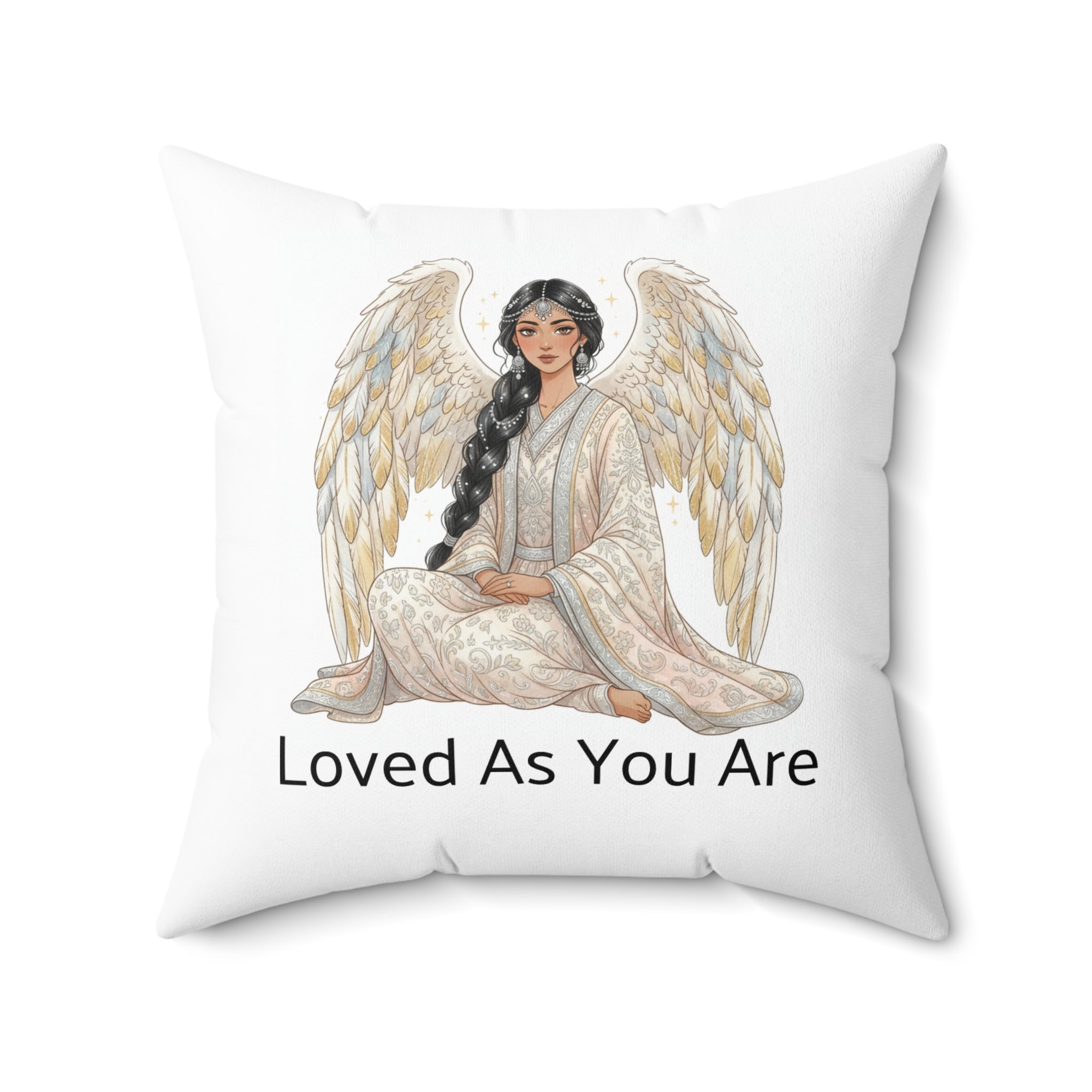 Angel Meditation Pillow — 'Breathe and Relax' / 'Loved As You Are'