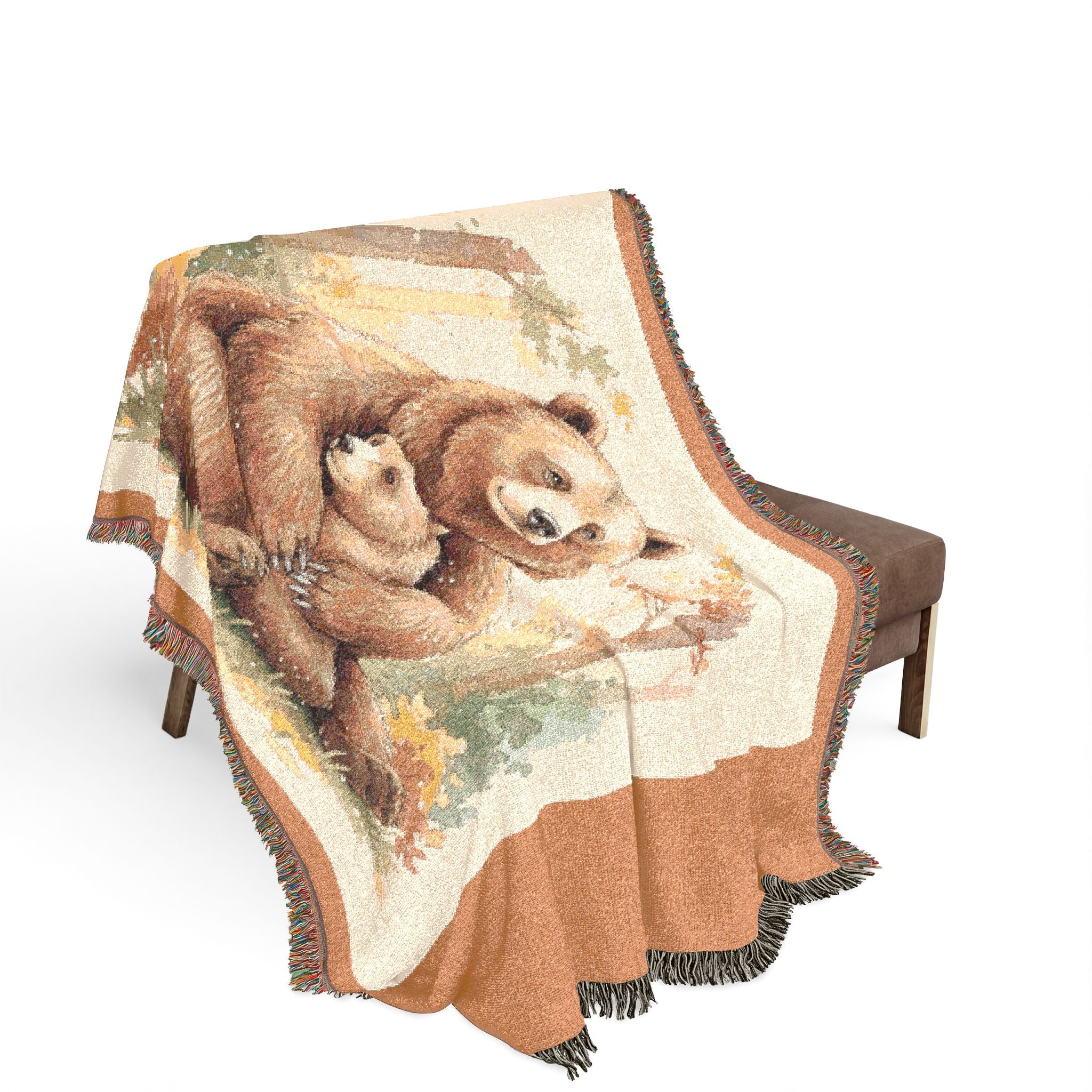 Woven Mama Bear Blanket