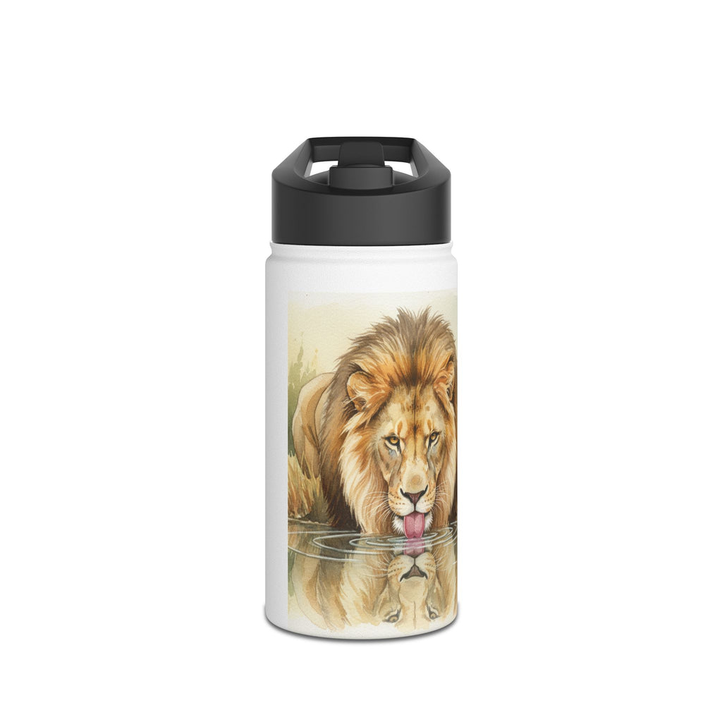 "Hydrate To Feel Great" — Lion Stainless Steel Water Bottle