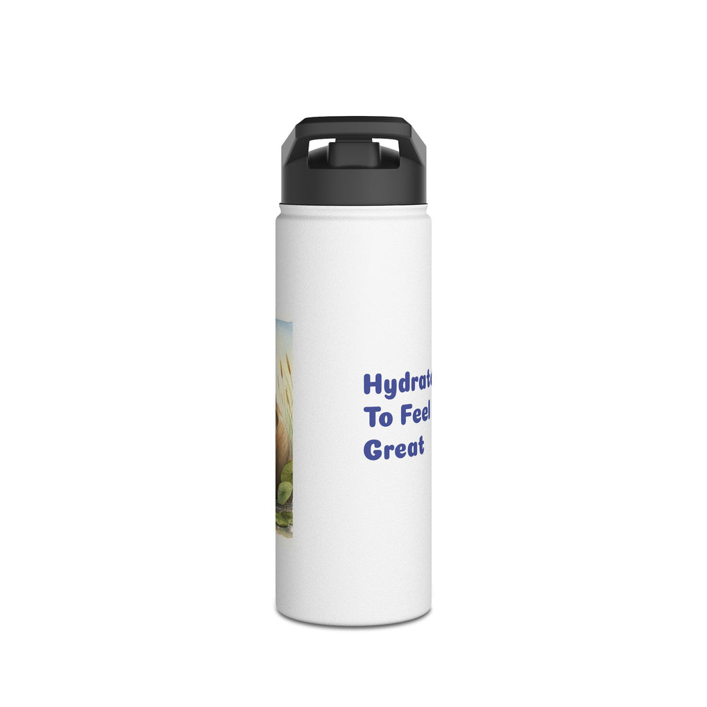 "Hydrate To Feel Great" — Elephant Stainless Steel Water Bottle