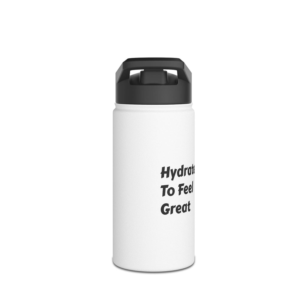 "Hydrate To Feel Great" — Lion Stainless Steel Water Bottle