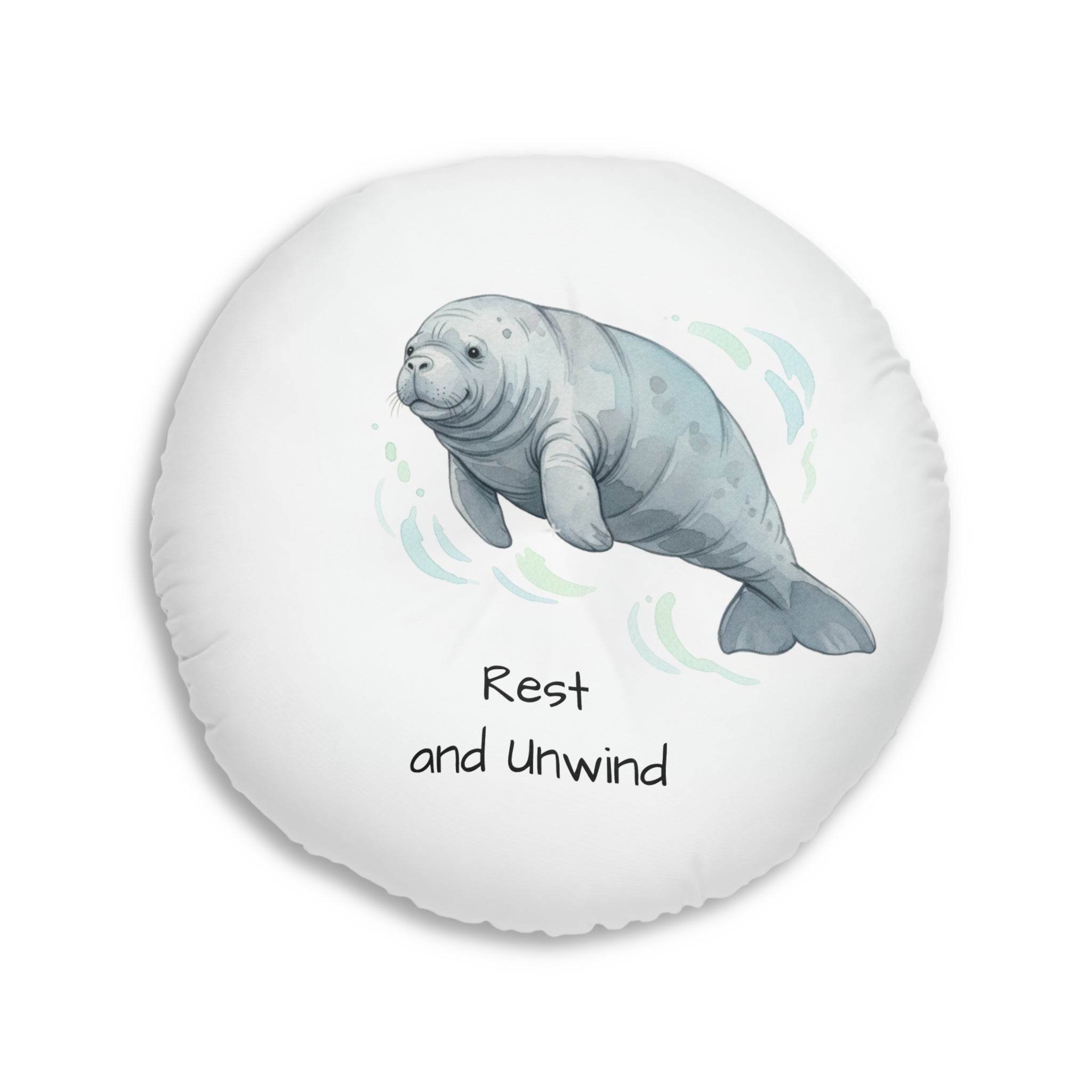 Calming Dolphin & Manatee Floor Pillow