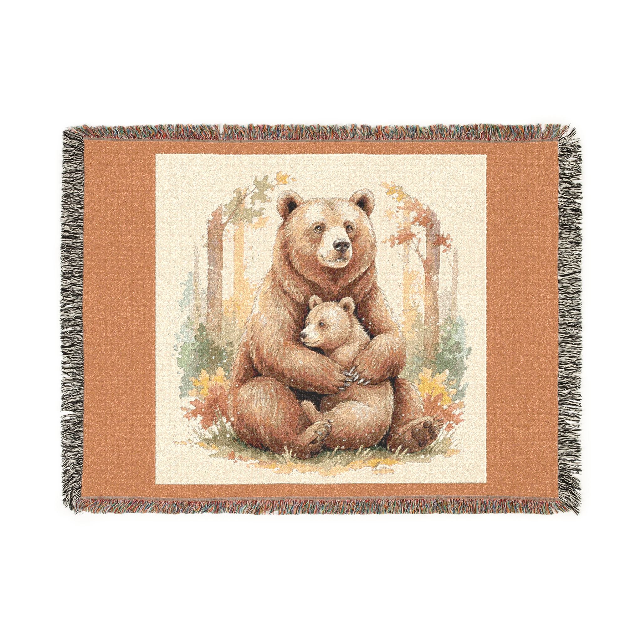 Woven Mama Bear Blanket