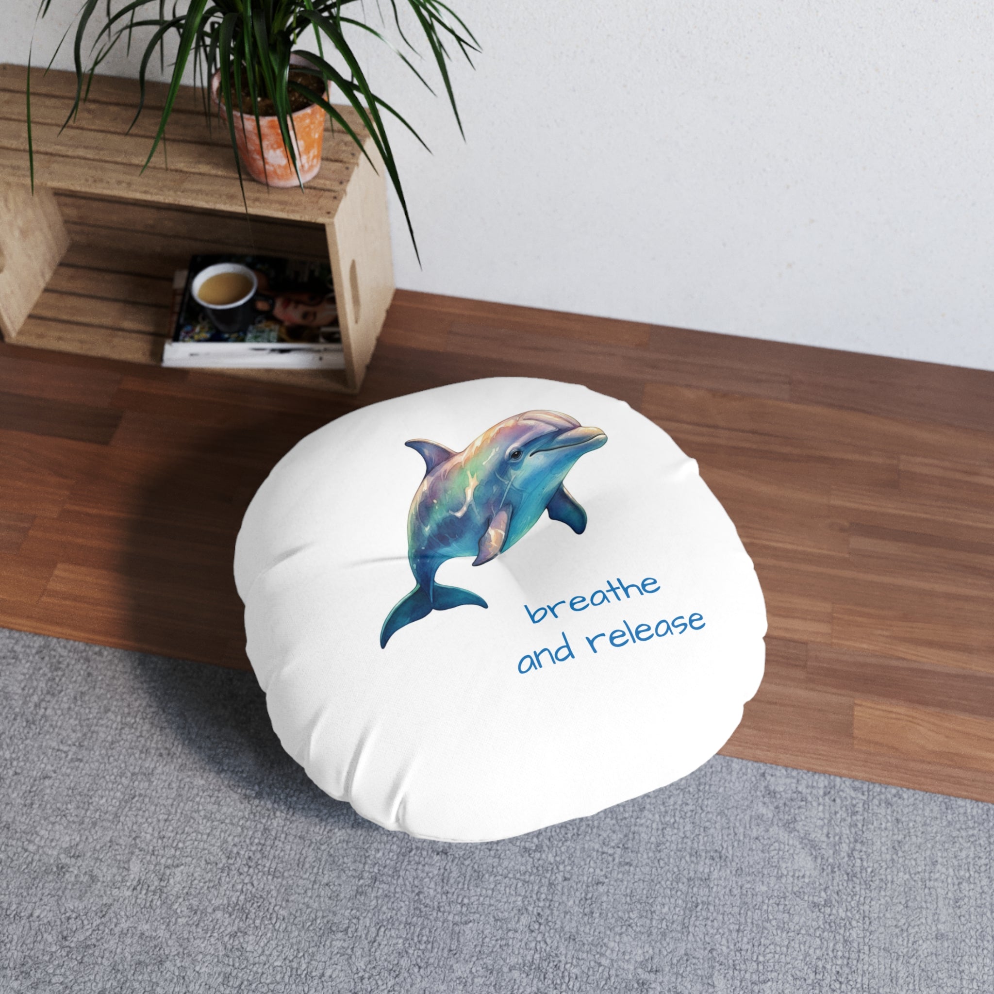 Calming Dolphin & Manatee Floor Pillow