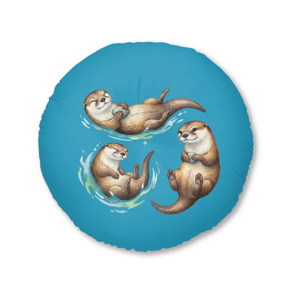 Round Tufted Floor Pillow —  Otter & Seal Calm Corner Cushion