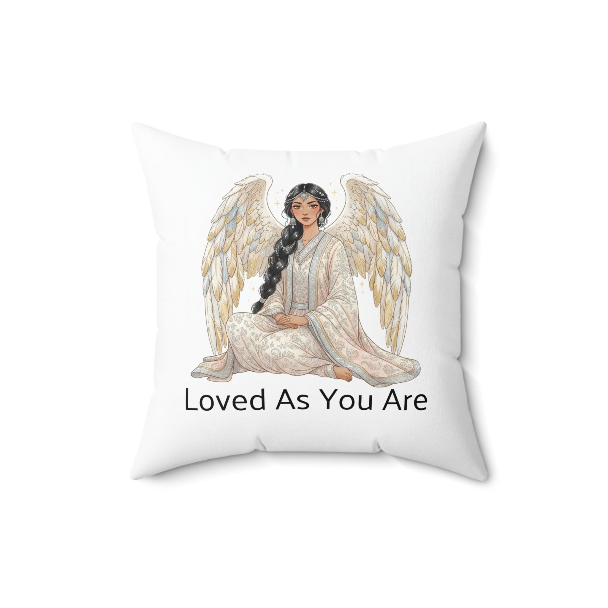 Angel Meditation Pillow — 'Breathe and Relax' / 'Loved As You Are'