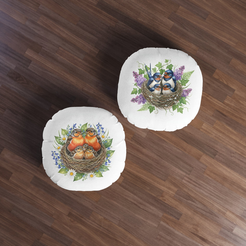 Round Tufted Floor Pillow — Robins & Swallows Calm Corner Cushion