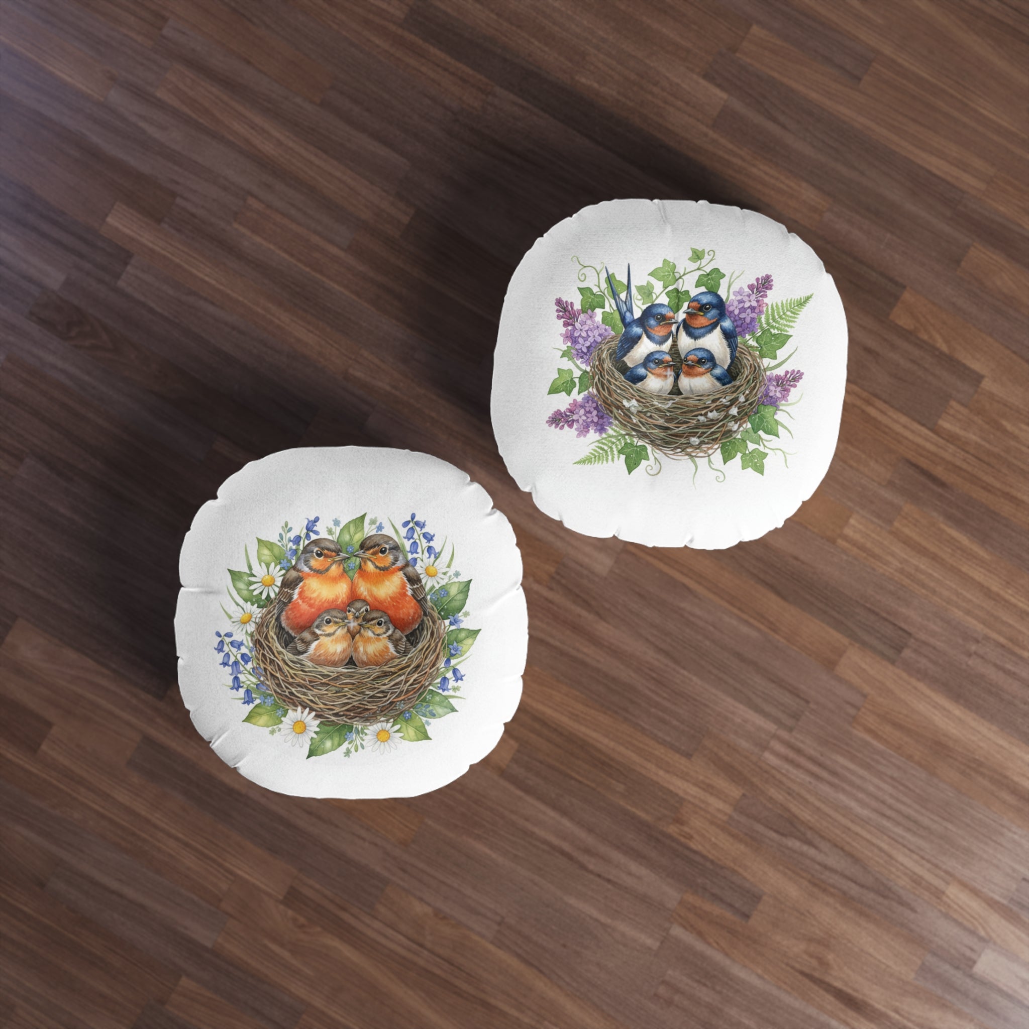 Round Tufted Floor Pillow — Robins & Swallows Calm Corner Cushion