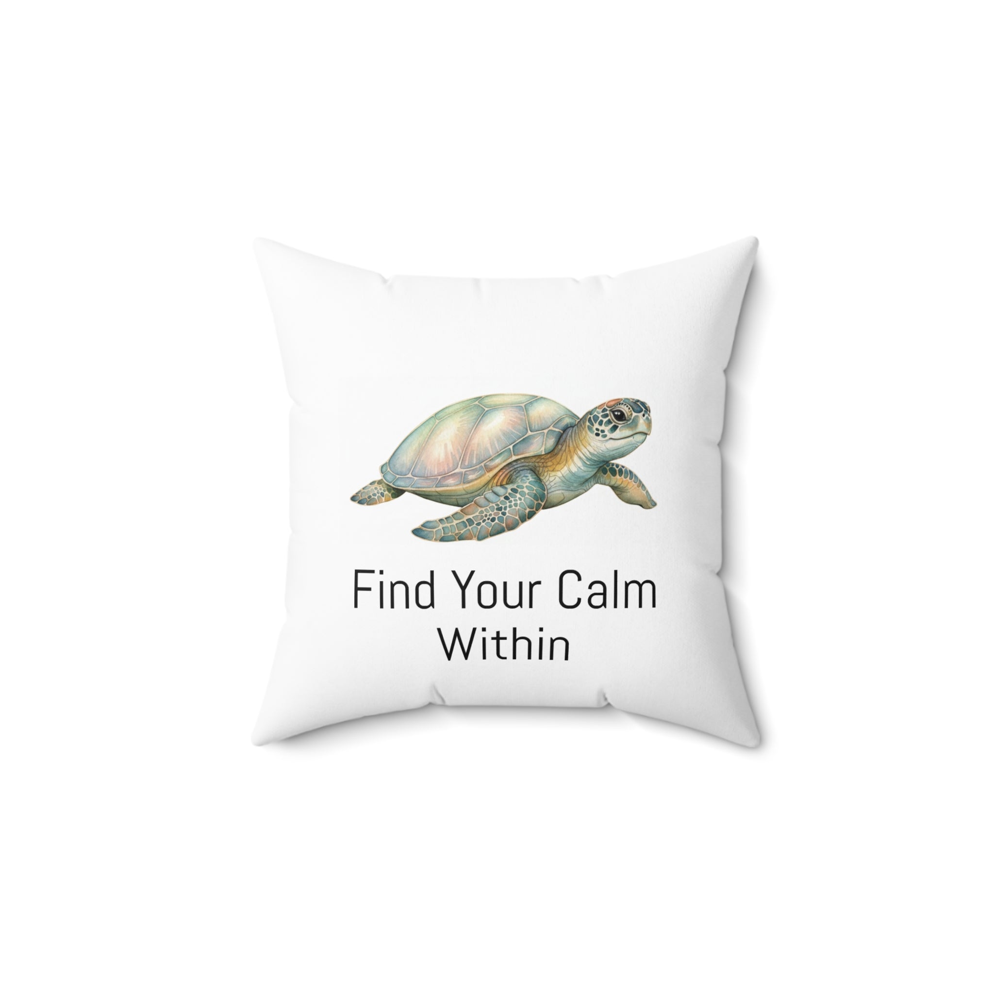 Sea Turtle Calm Corner Pillow — "Find Your Calm Within"