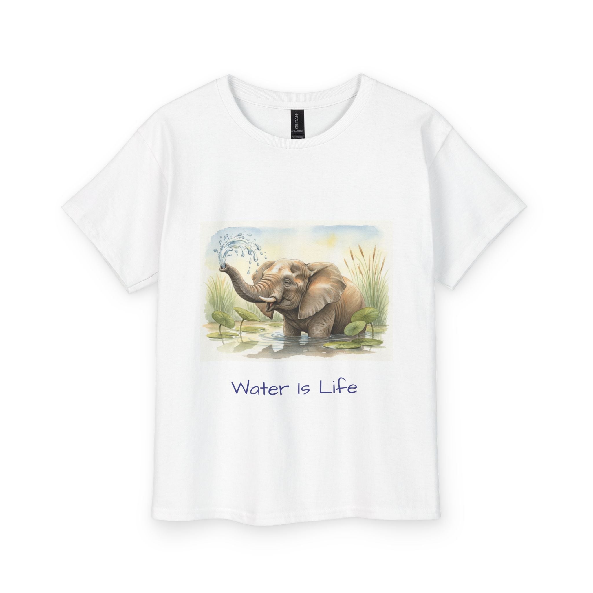 Water Is Life - Elephant Hydration Reminder Shirt