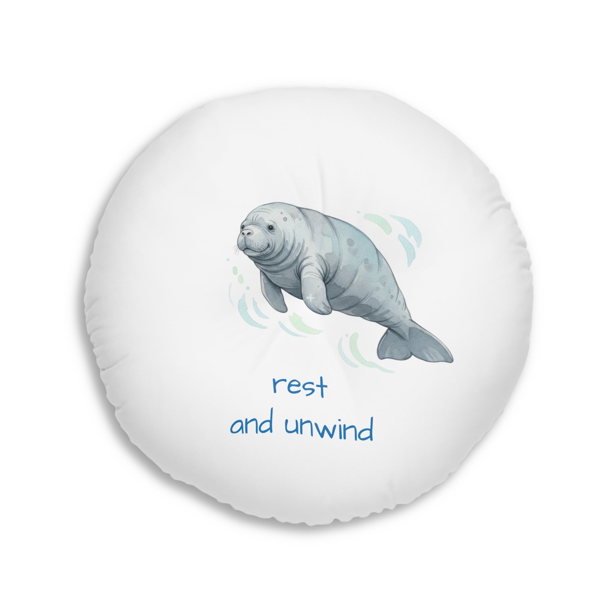 Calming Dolphin & Manatee Floor Pillow
