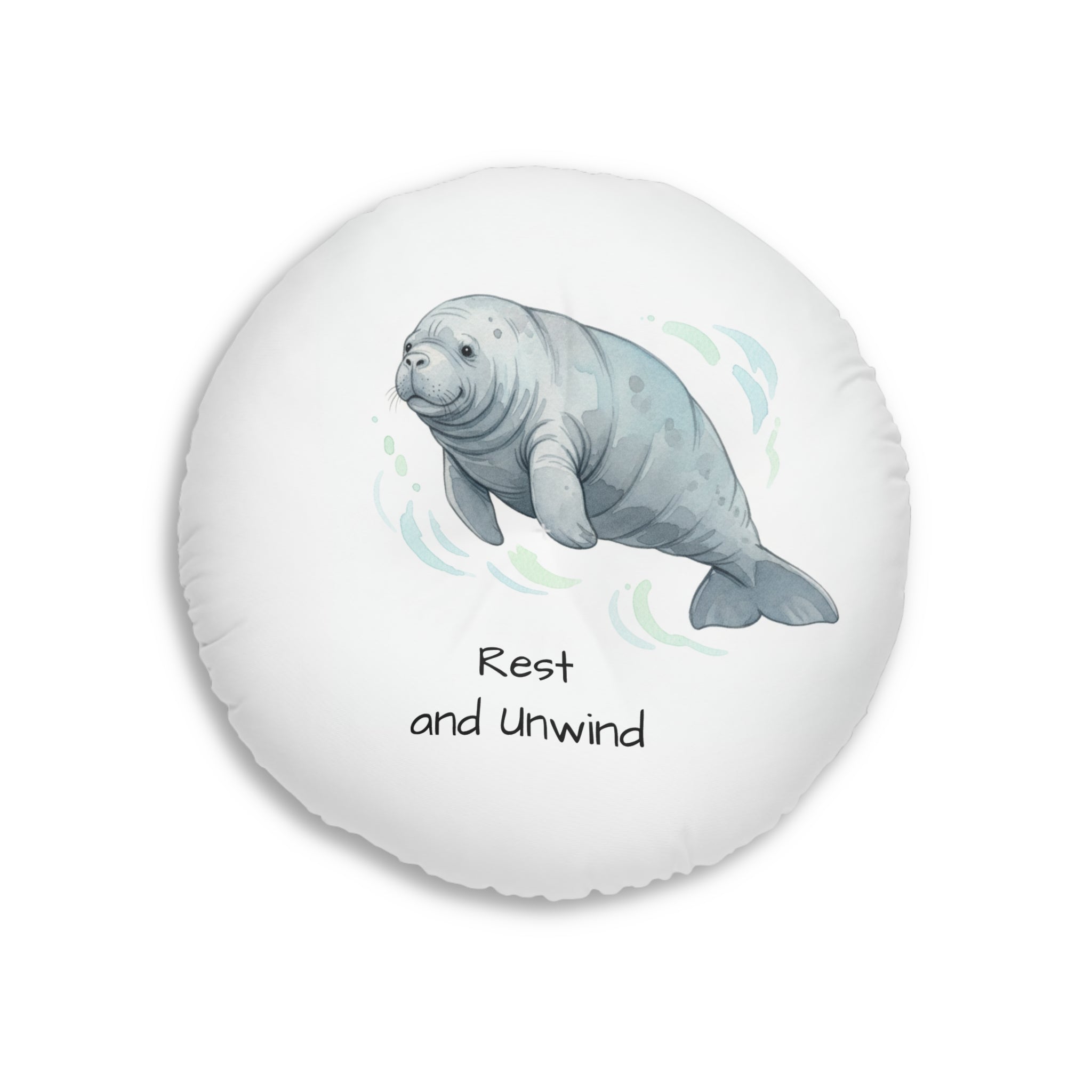 Calming Dolphin & Manatee Floor Pillow