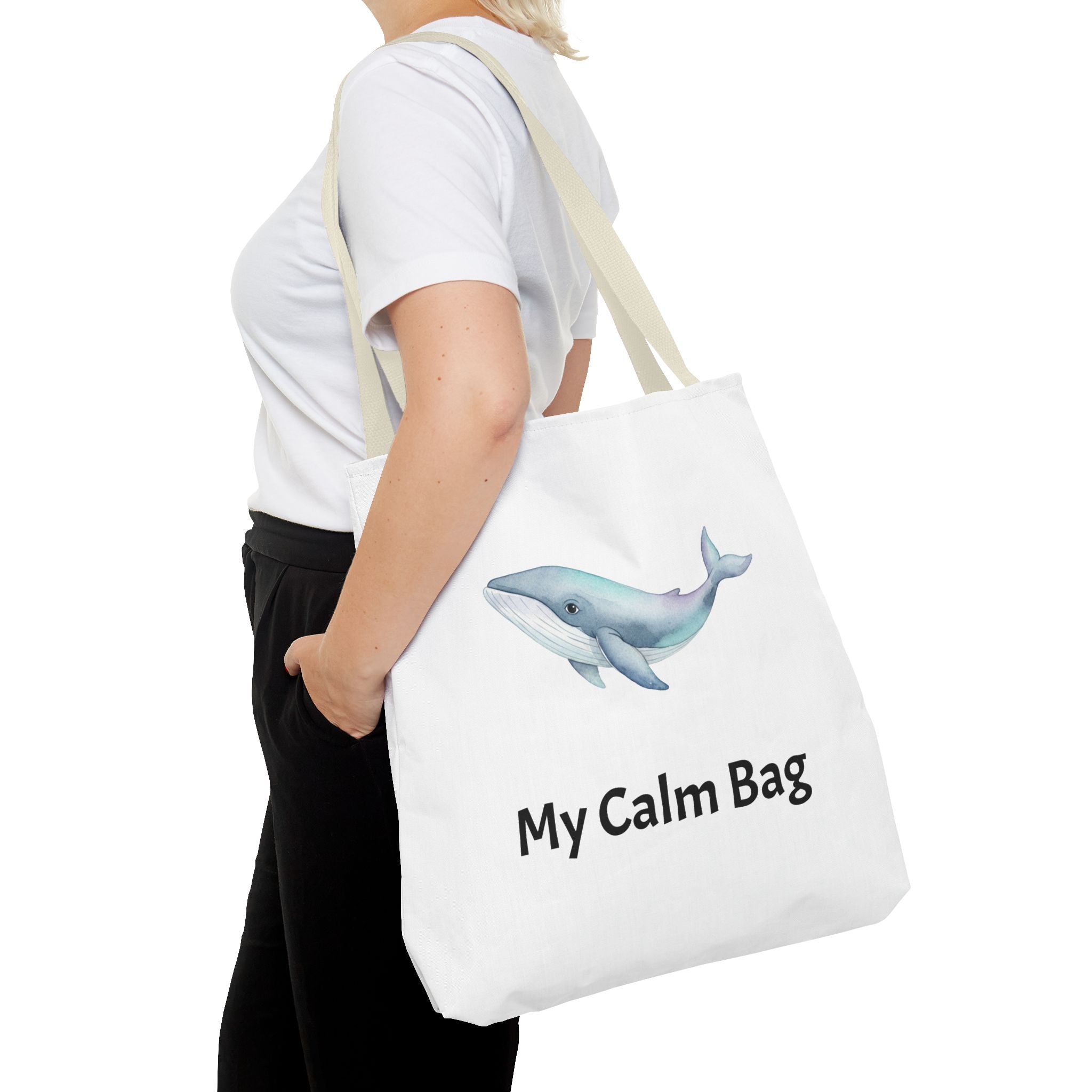 “My Calm Bag” Whale & Turtle Everyday Tote