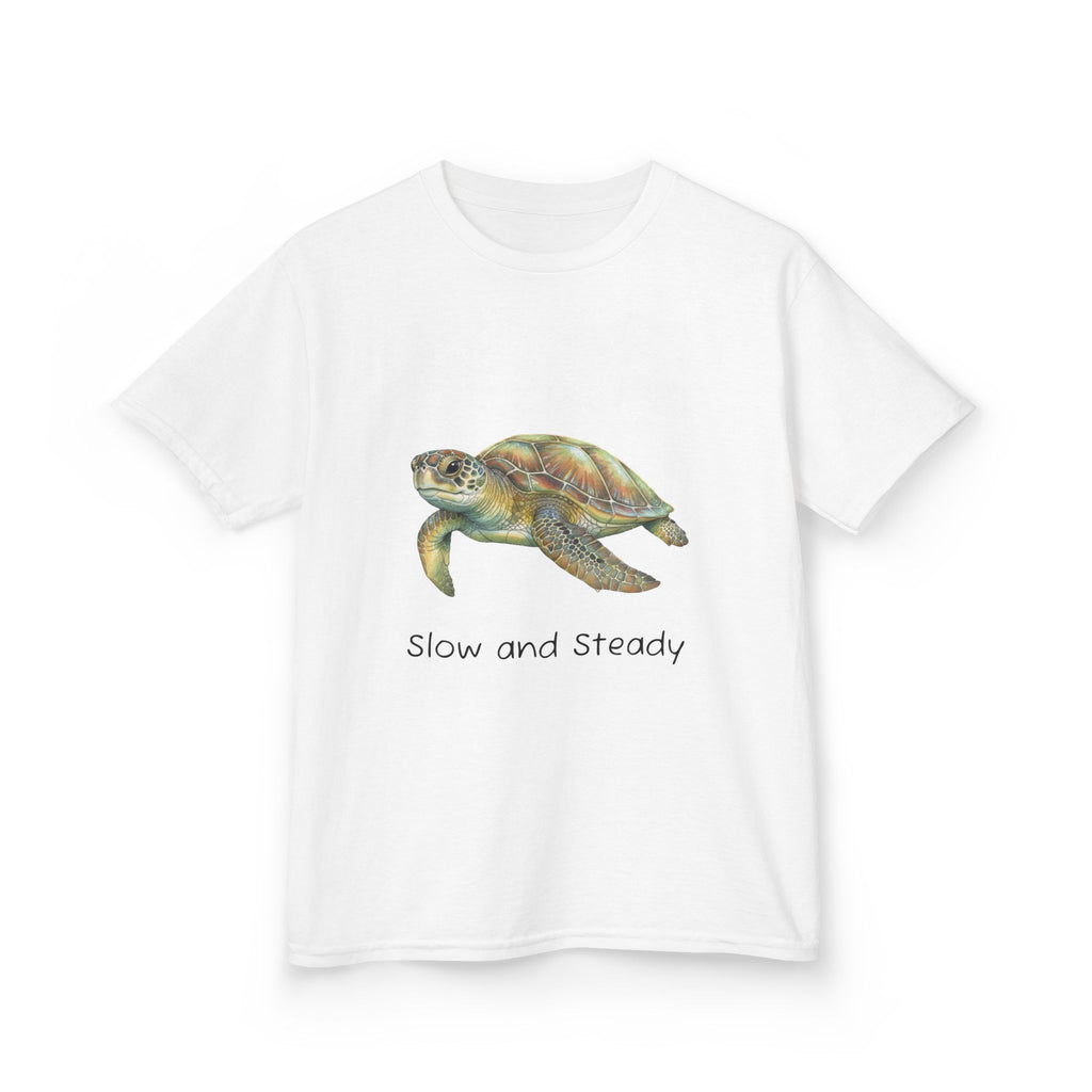 Kids Tee — "Slow and Steady" Sea Turtle