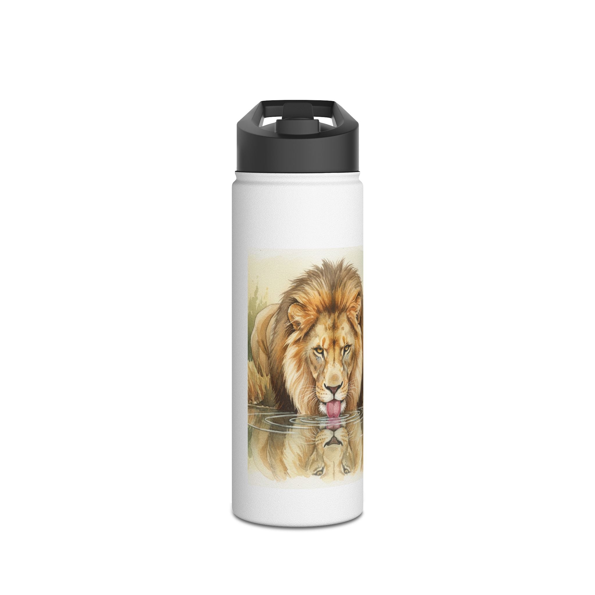 "Hydrate To Feel Great" — Lion Stainless Steel Water Bottle