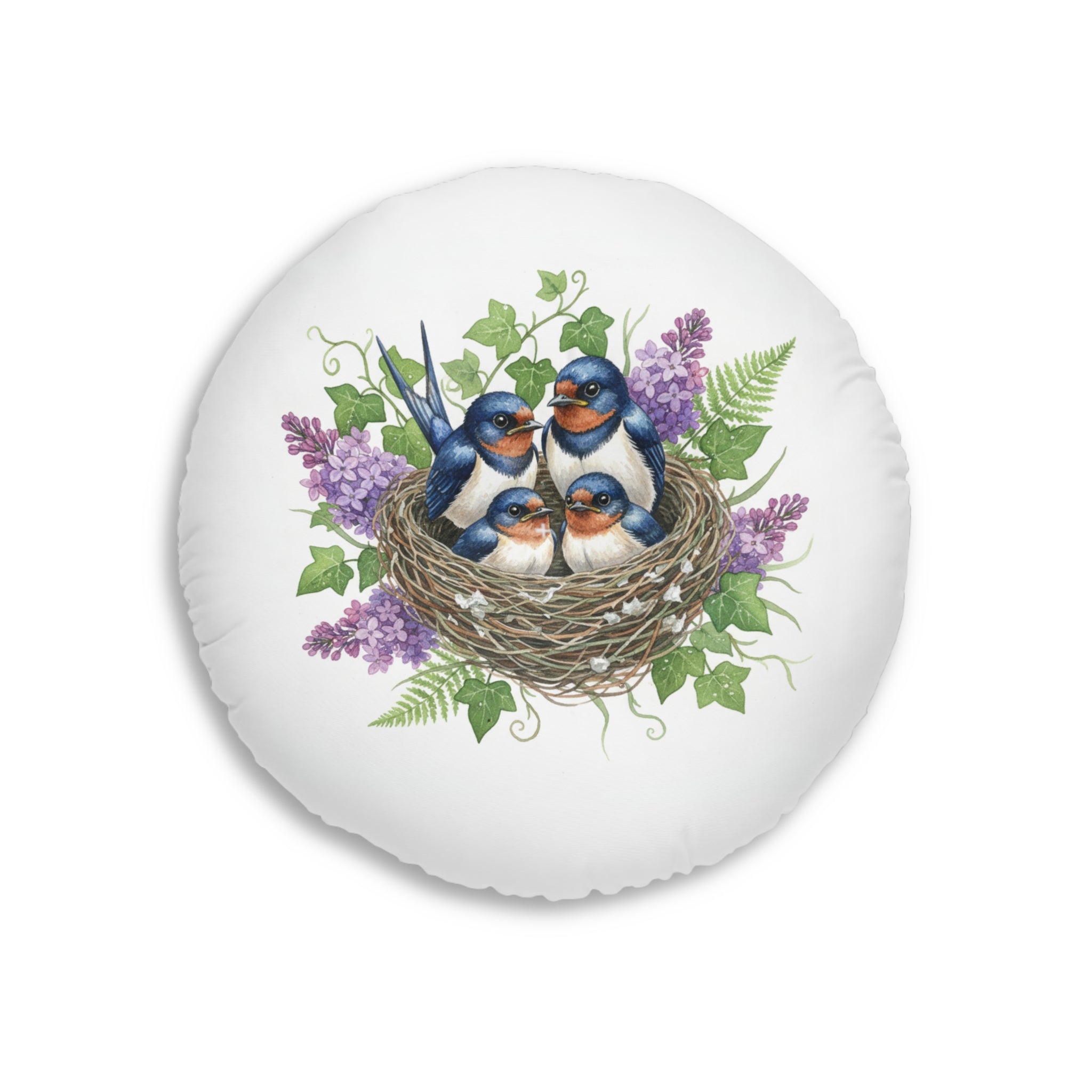 Round Tufted Floor Pillow — Robins & Swallows Calm Corner Cushion