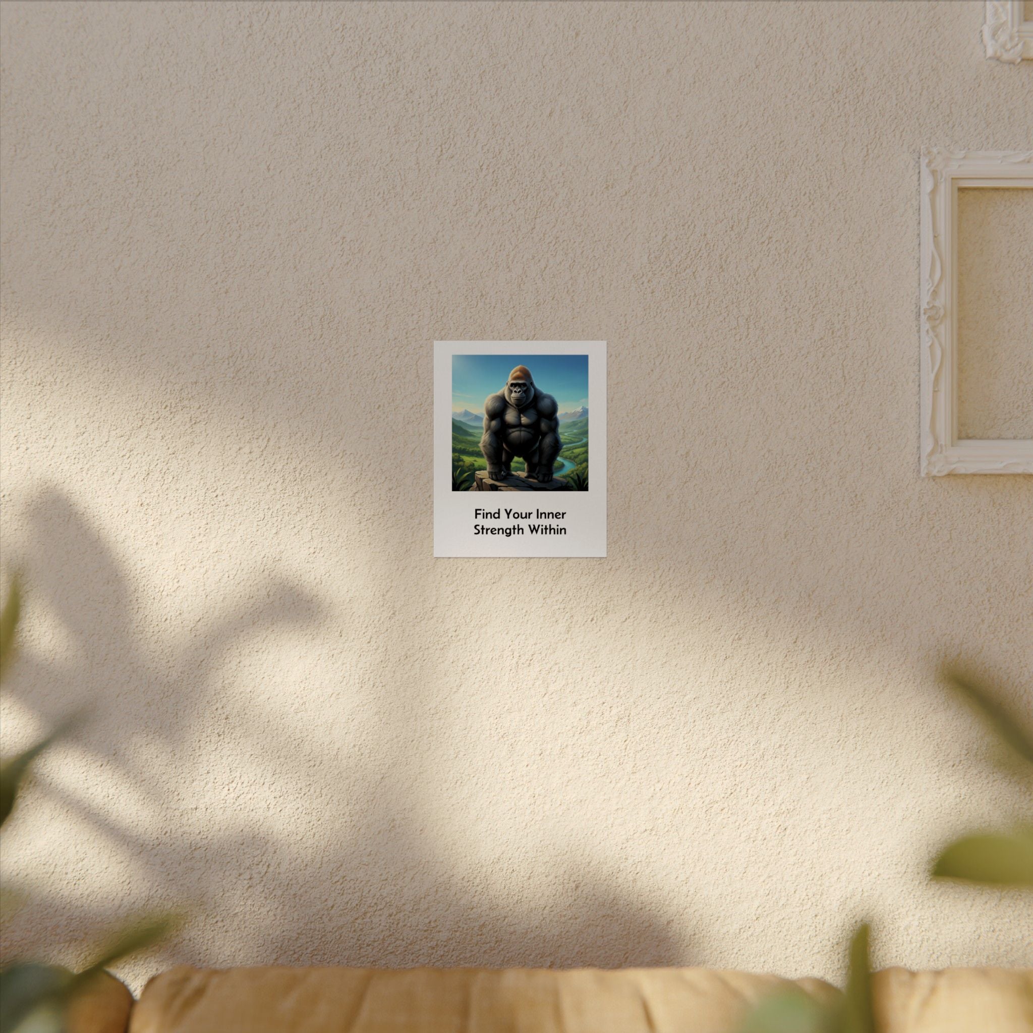 Gorilla Poster — Find Your Inner Strength Within