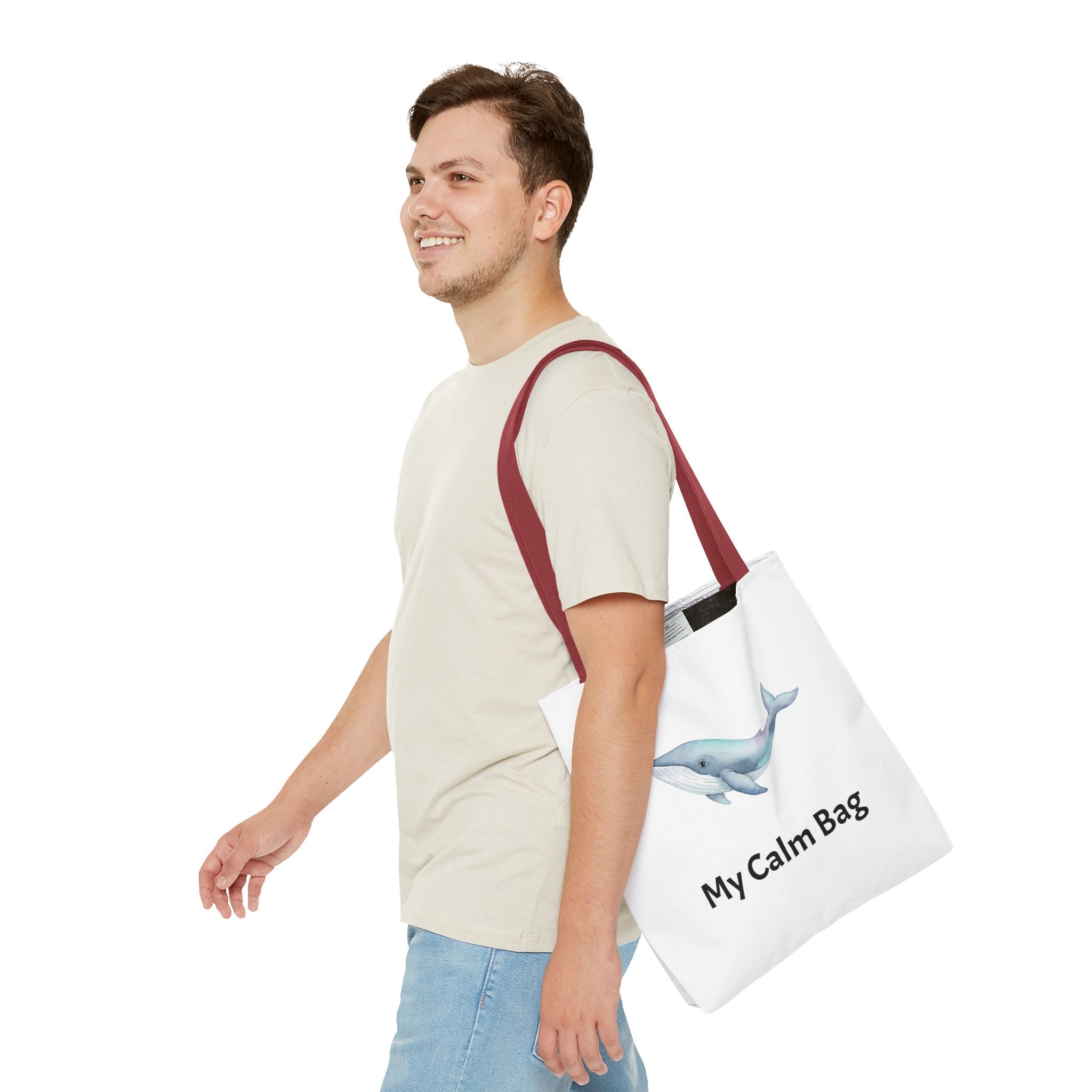 “My Calm Bag” Whale & Turtle Everyday Tote