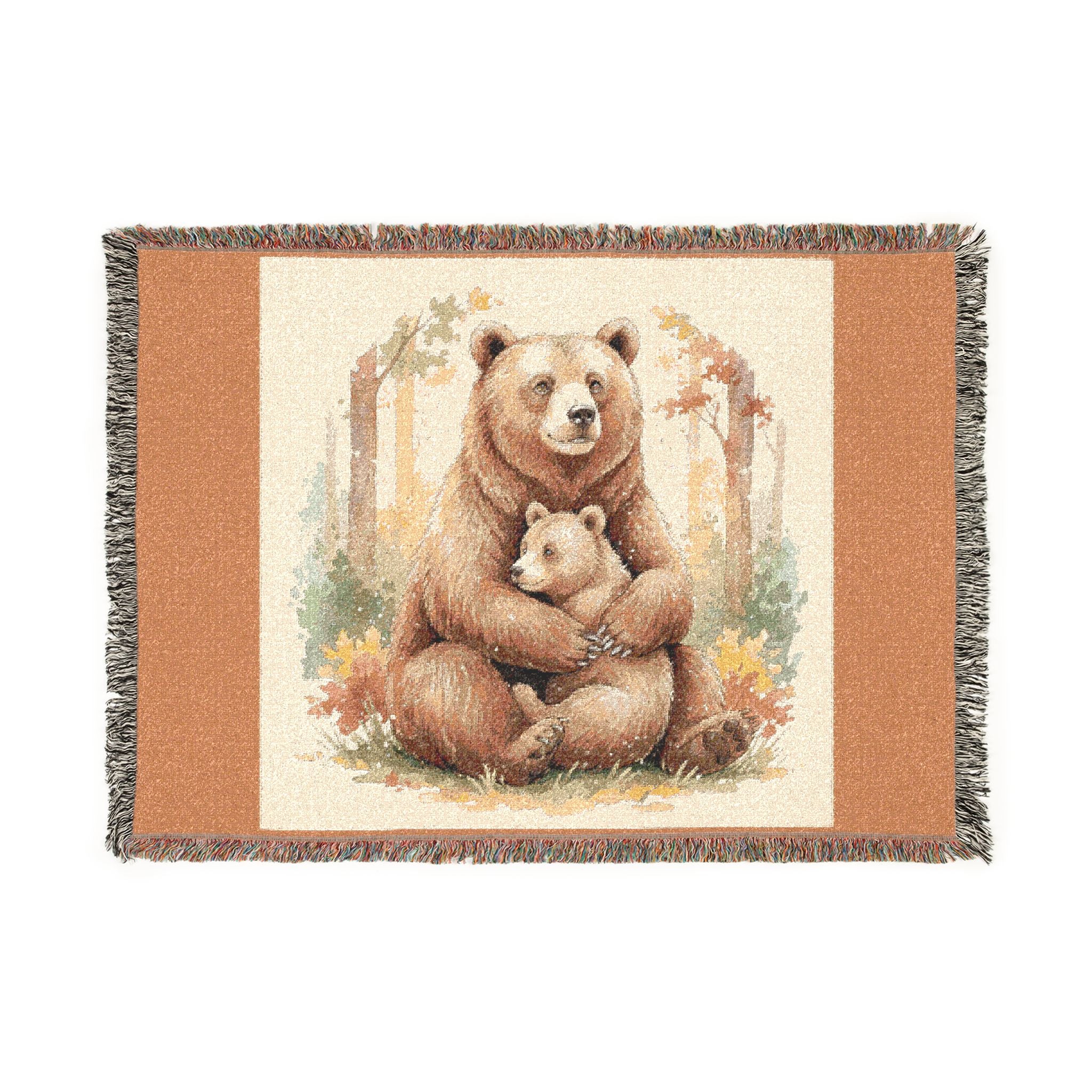 Woven Mama Bear Blanket