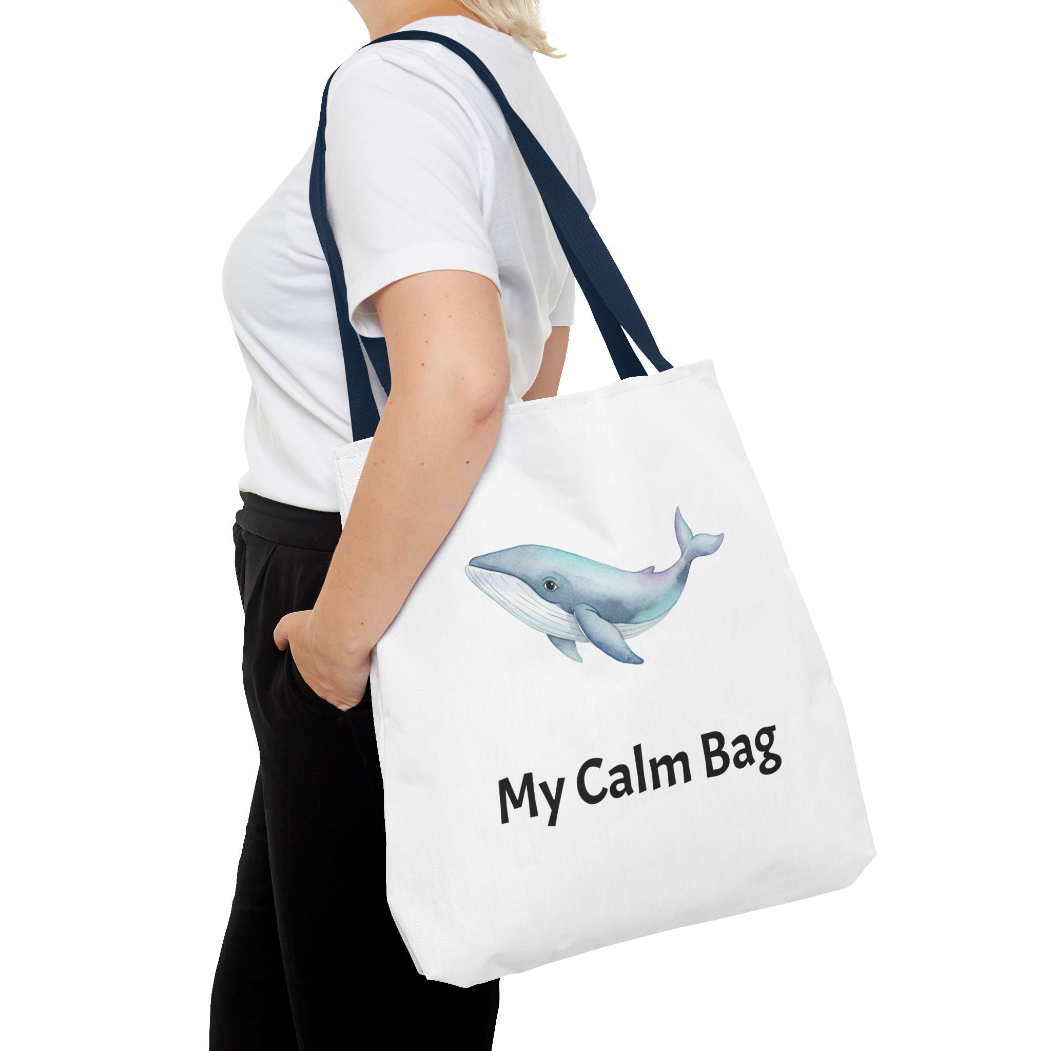 “My Calm Bag” Whale & Turtle Everyday Tote