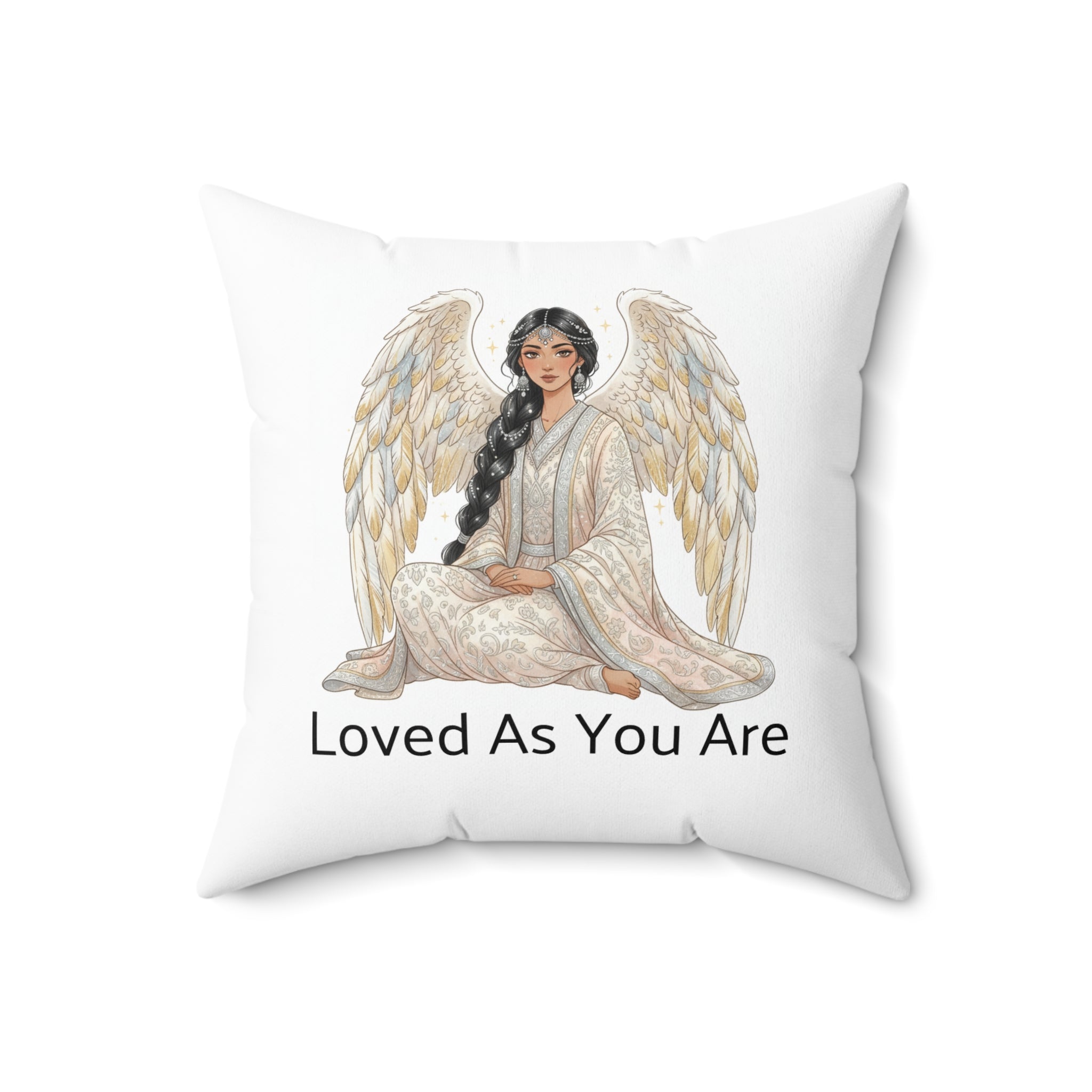 Angel Meditation Pillow — 'Breathe and Relax' / 'Loved As You Are'