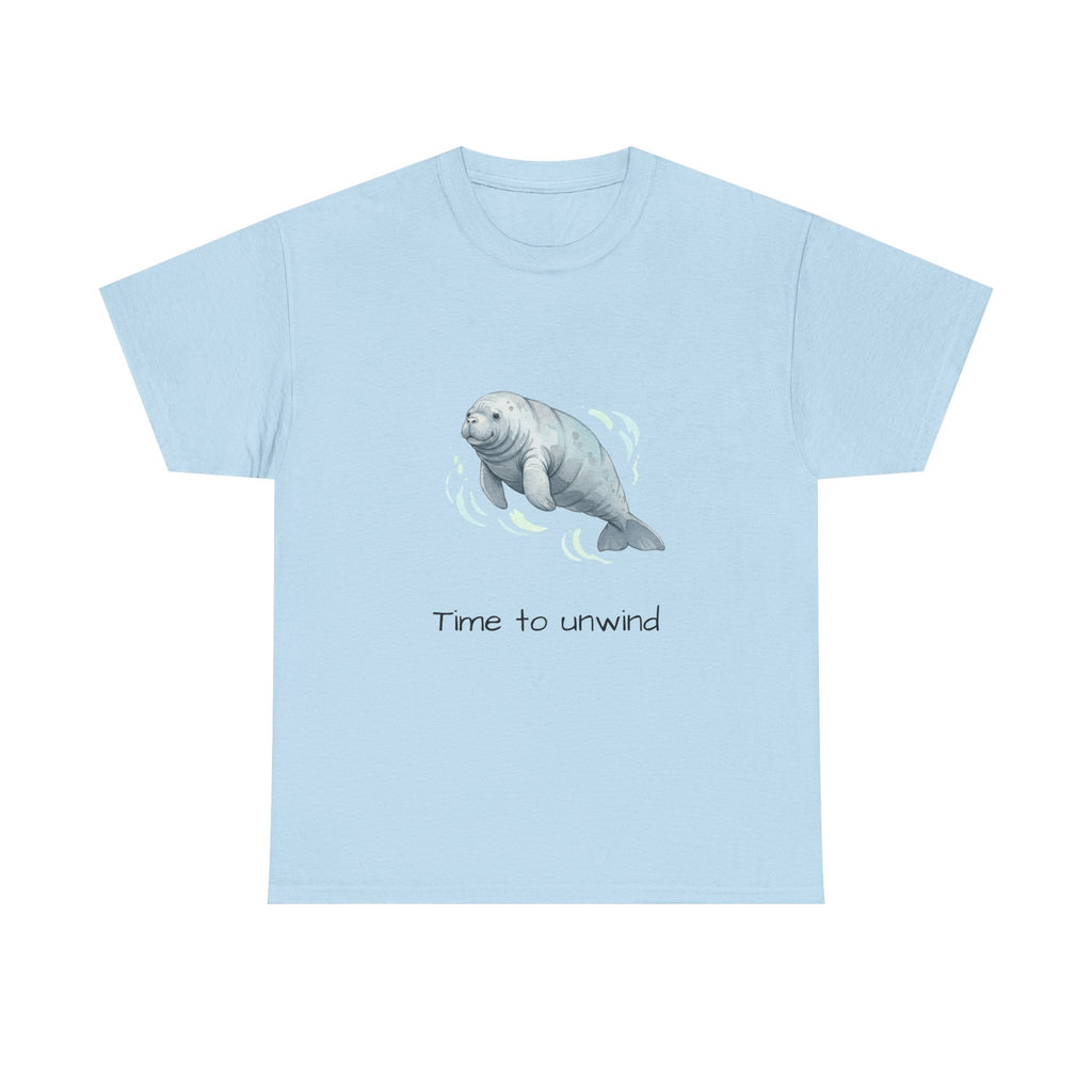 Manatee “Time to Unwind” Adult Tee