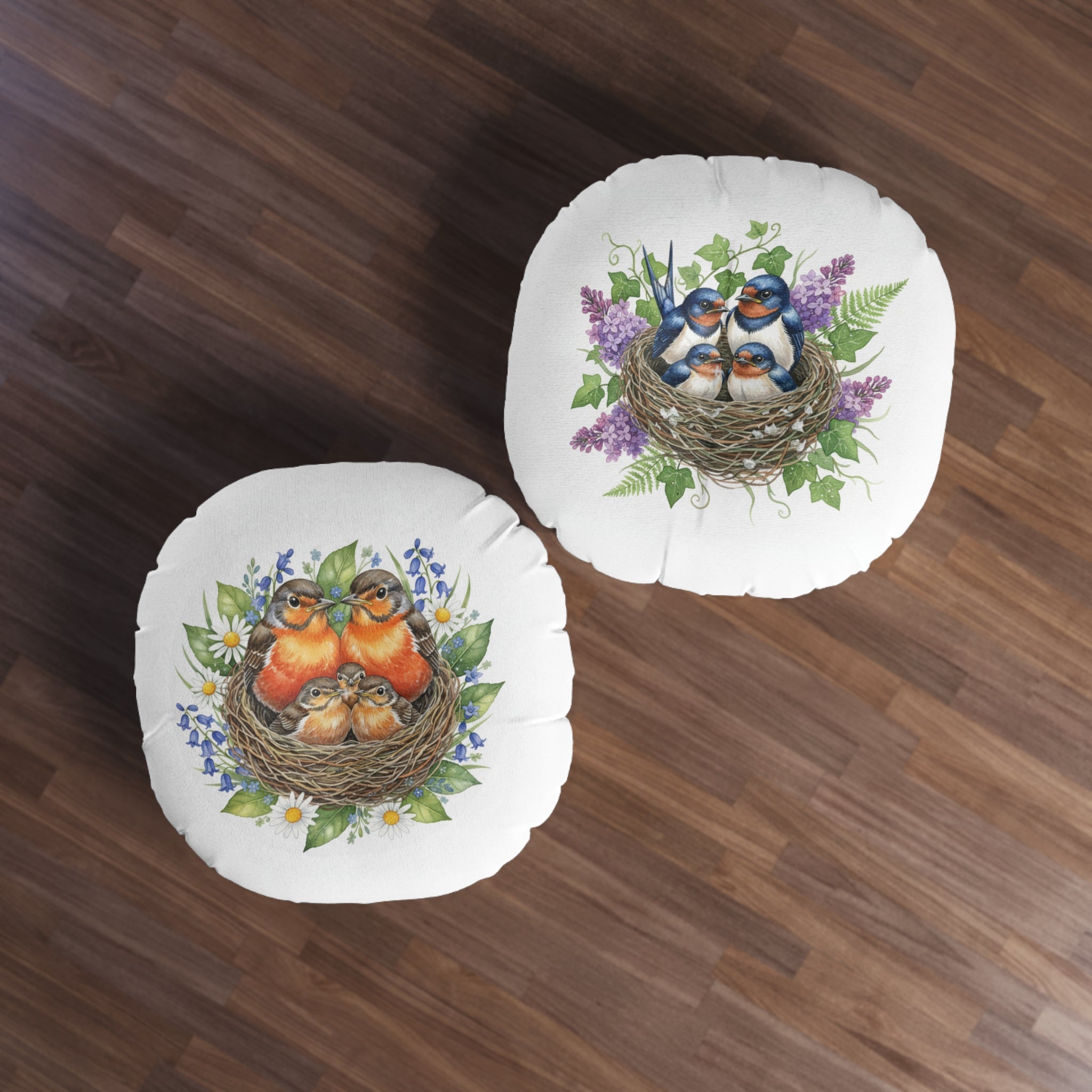 Round Tufted Floor Pillow — Robins & Swallows Calm Corner Cushion