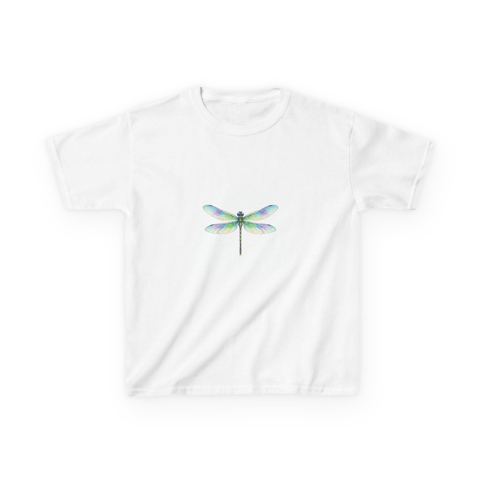 Kids Dragonfly T-Shirt — Pastel Watercolor Tee for Children