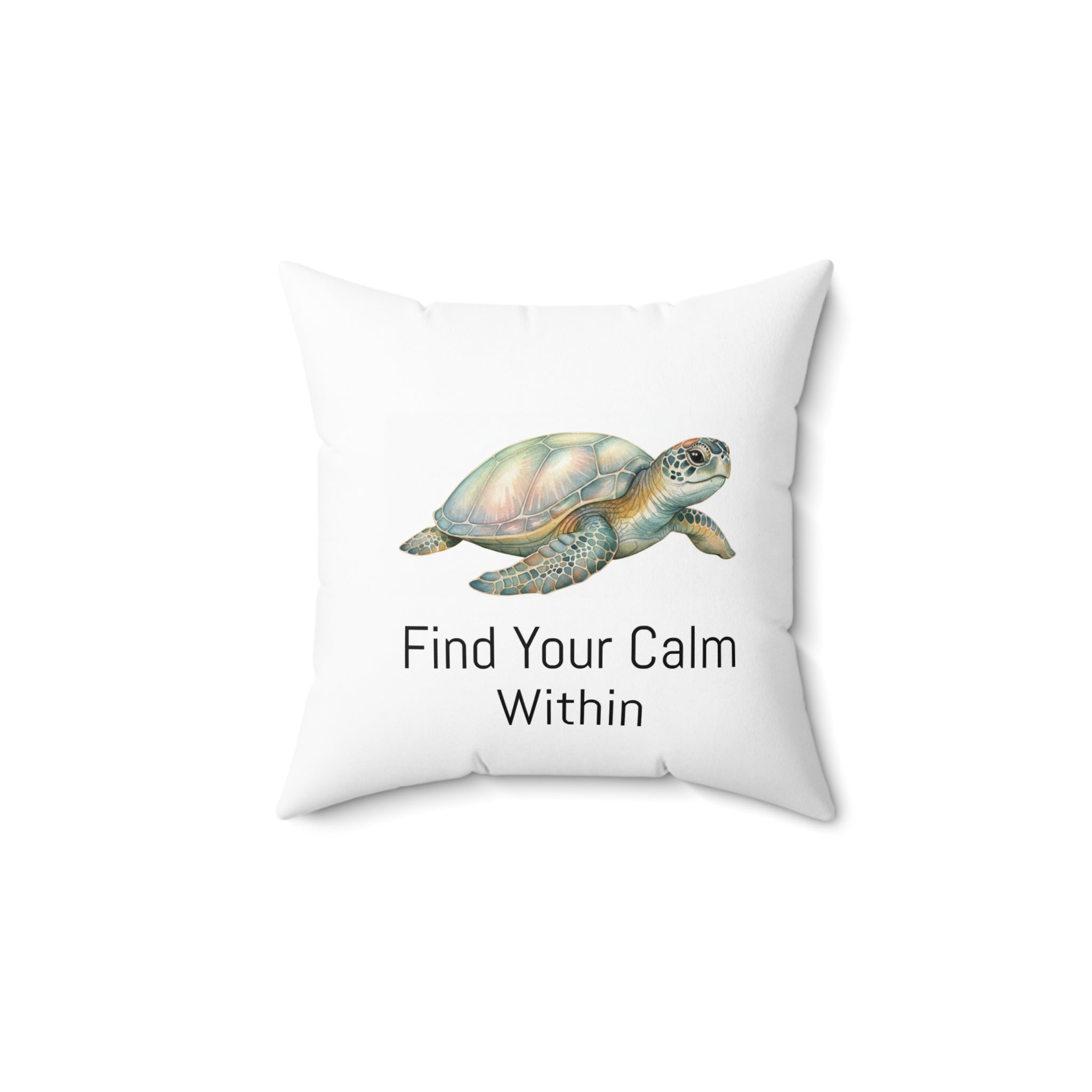 Sea Turtle Calm Corner Pillow — "Find Your Calm Within"
