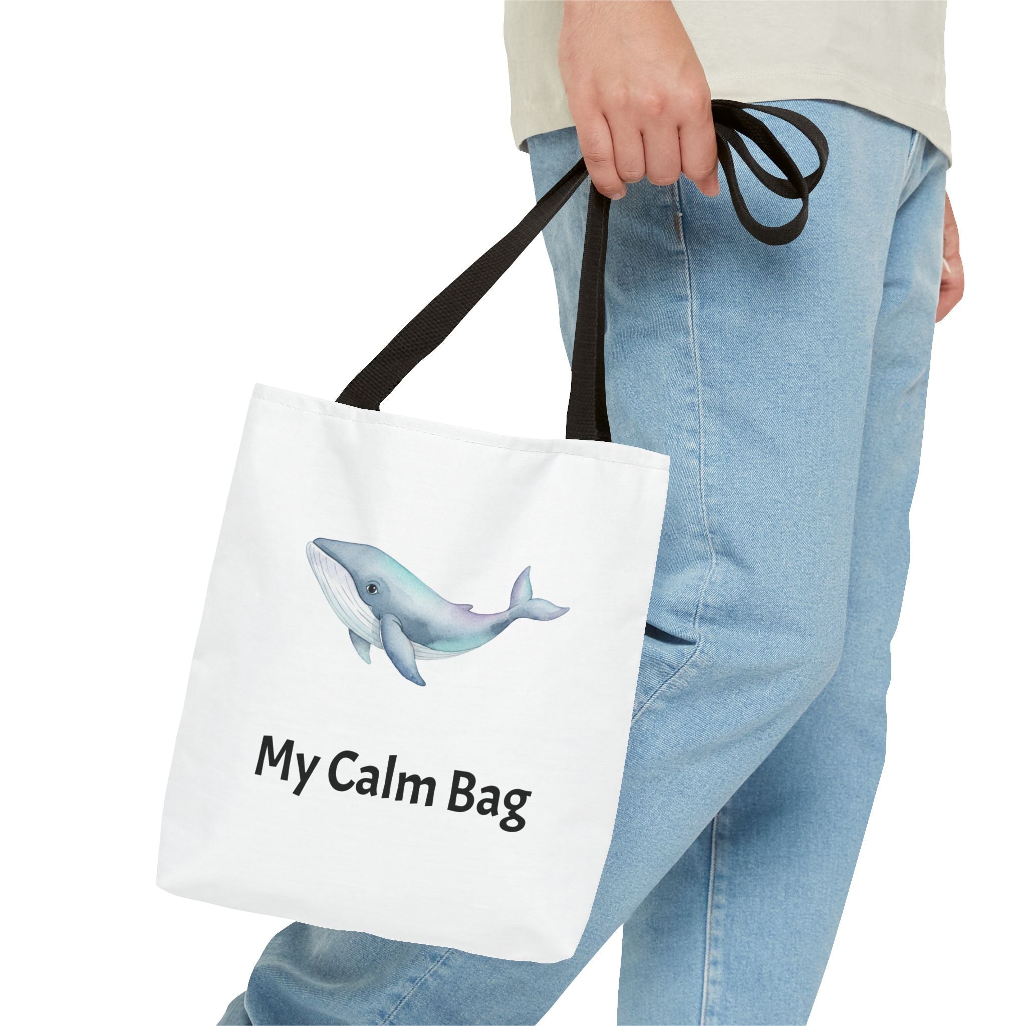 “My Calm Bag” Whale & Turtle Everyday Tote