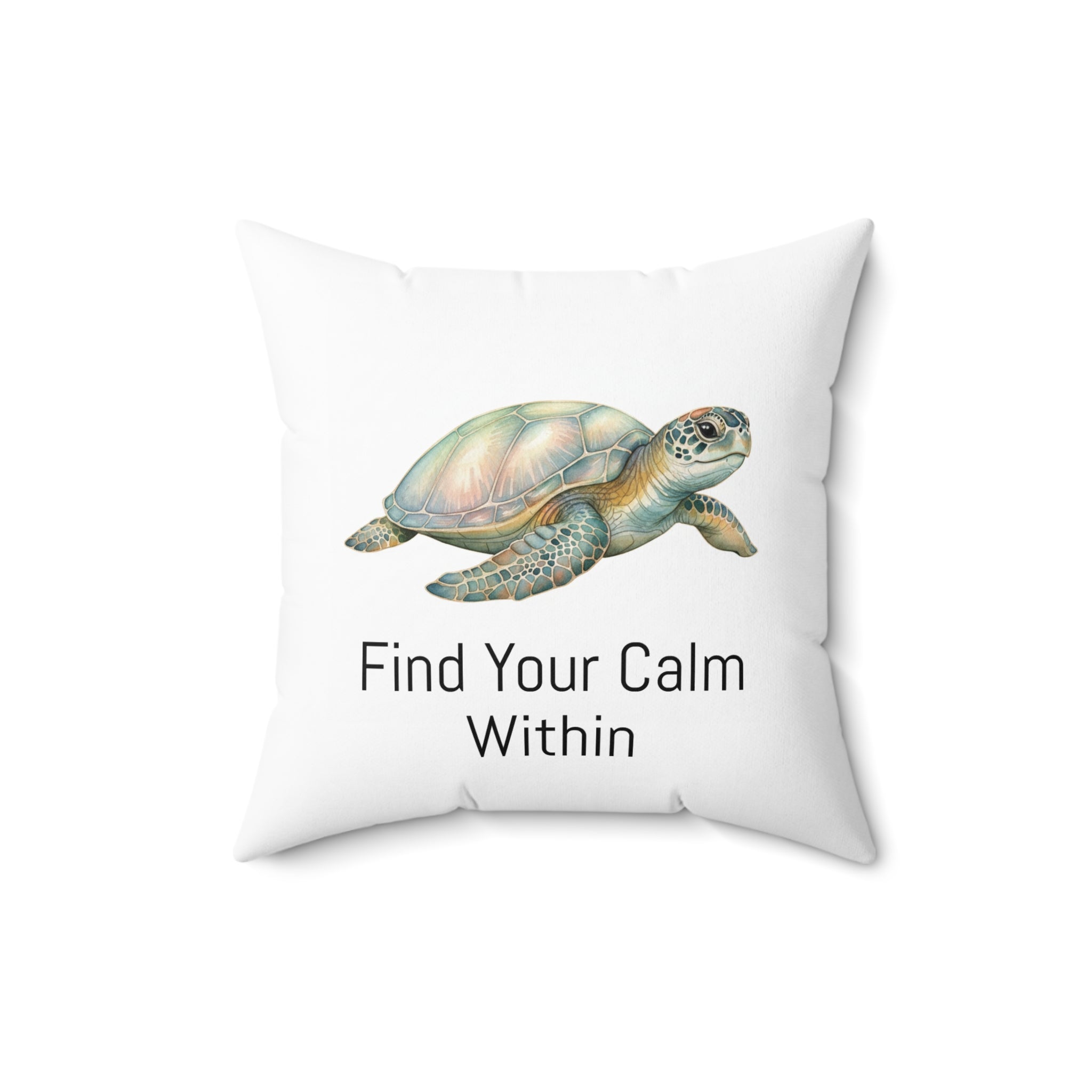 Sea Turtle Calm Corner Pillow — "Find Your Calm Within"