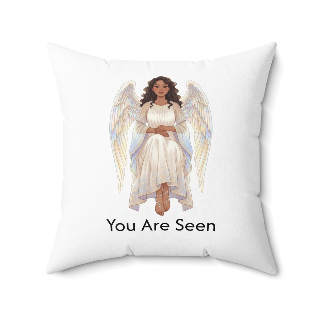 Inspirational Angel Pillow — "You Are Loved / You Are Seen" Calm Corner Pillow
