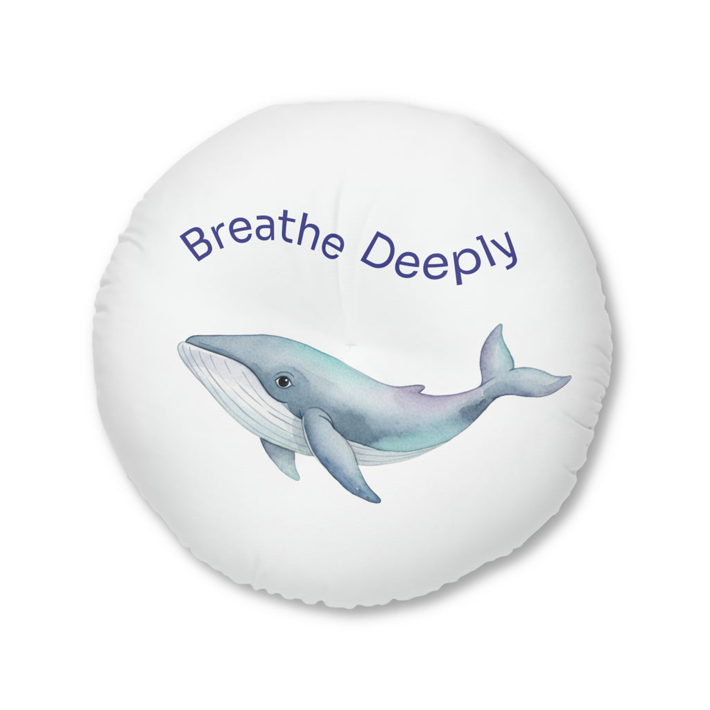 Calming Whale "Breathe Deeply" /  Playful Otter Floor Pillow