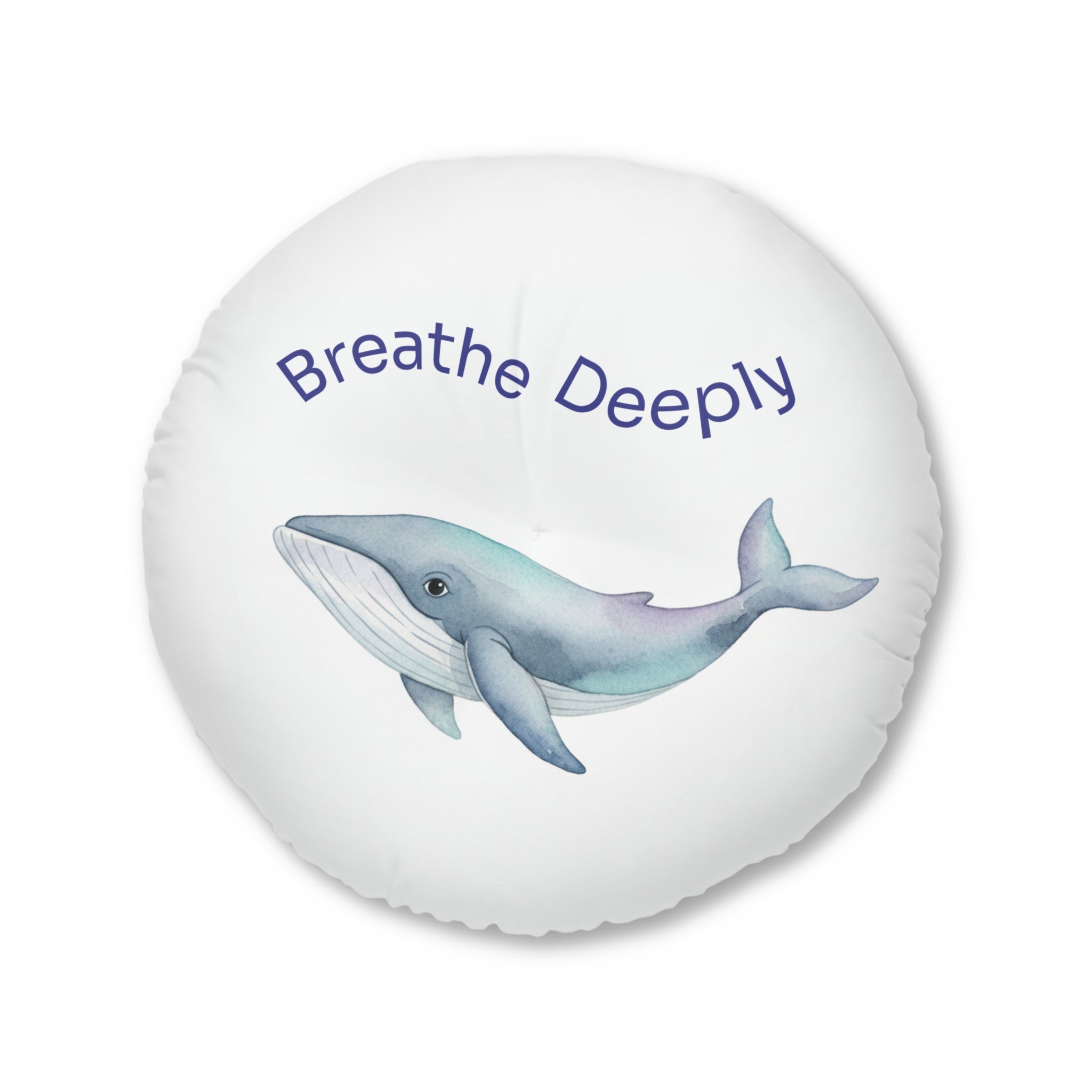 Calming Whale "Breathe Deeply" /  Playful Otter Floor Pillow