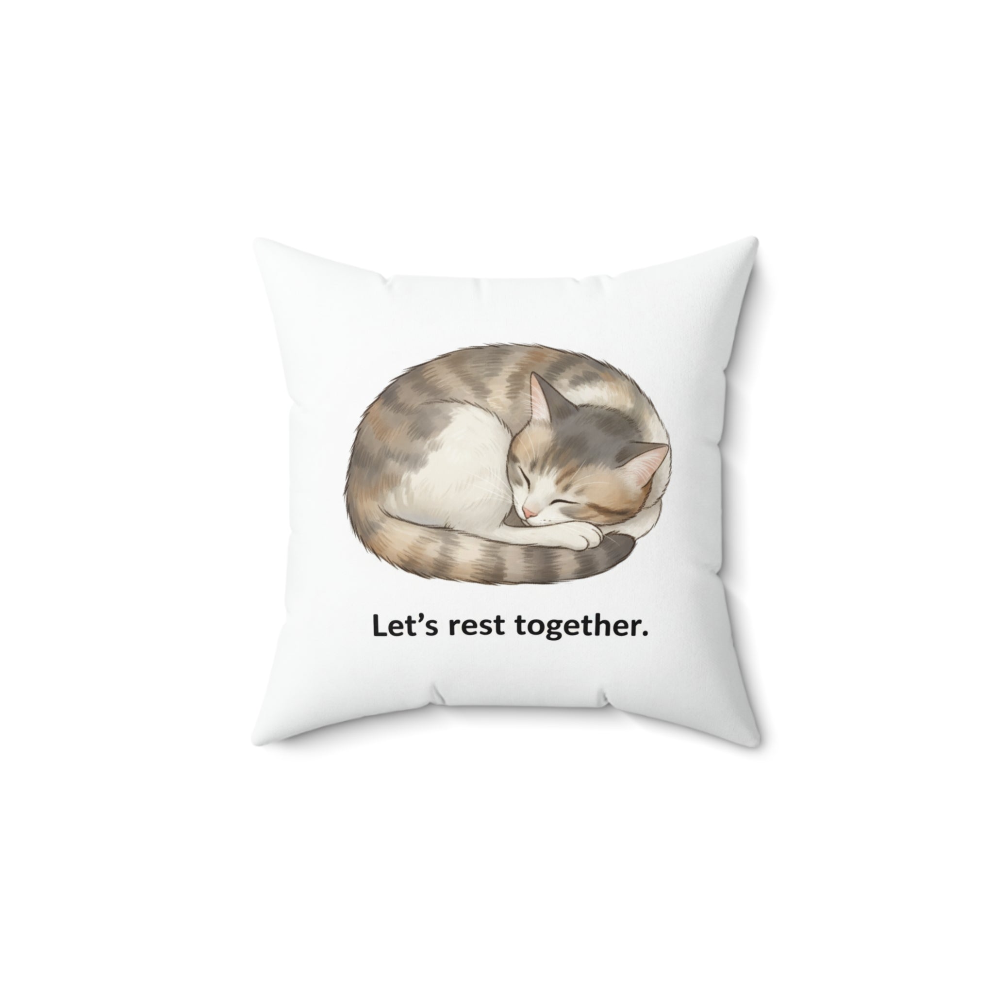 "Let's Rest Together" - Cat Calm Corner Pillow