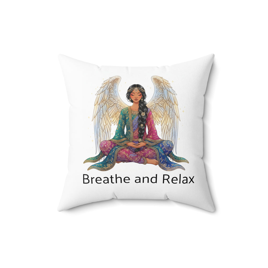 Angel Meditation Pillow — 'Breathe and Relax' / 'Loved As You Are'