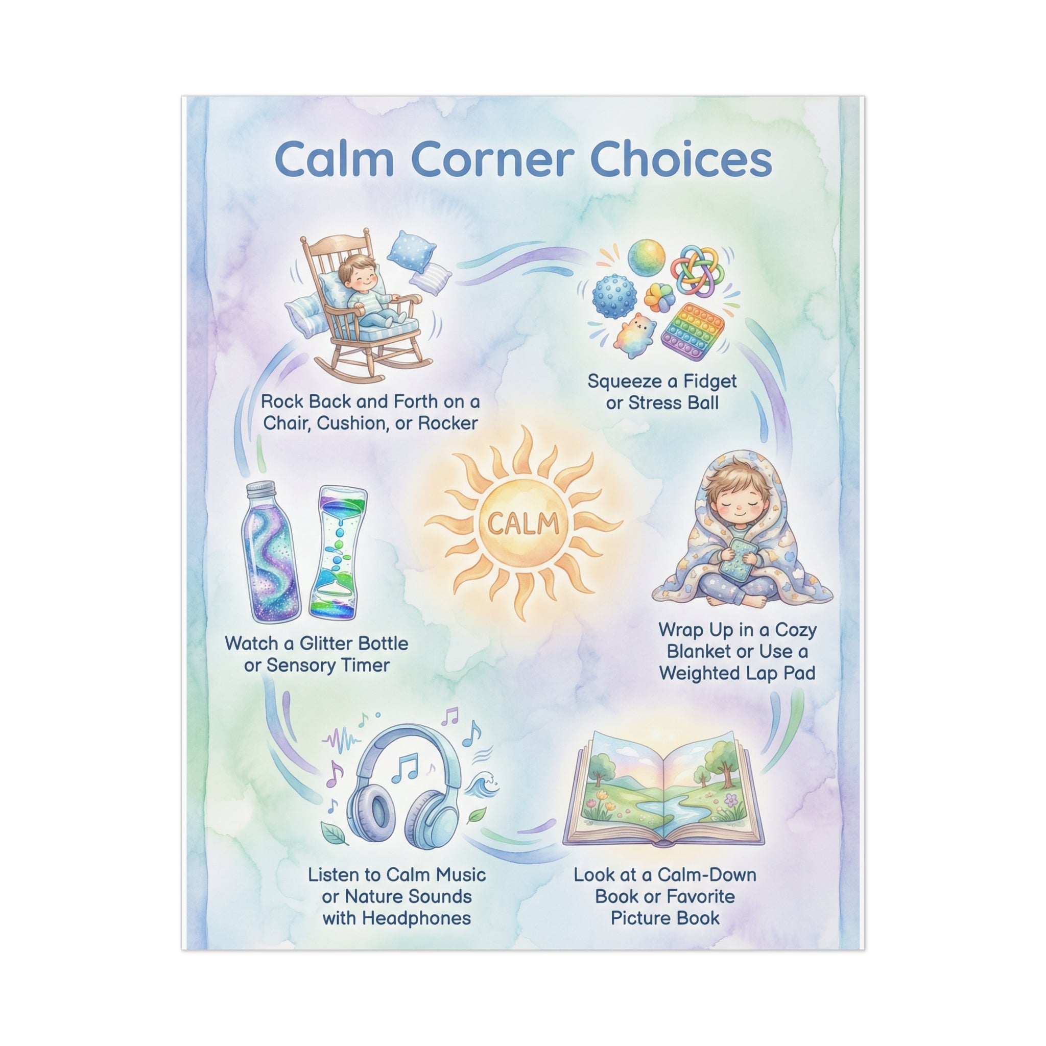 Calm Corner Choices Poster