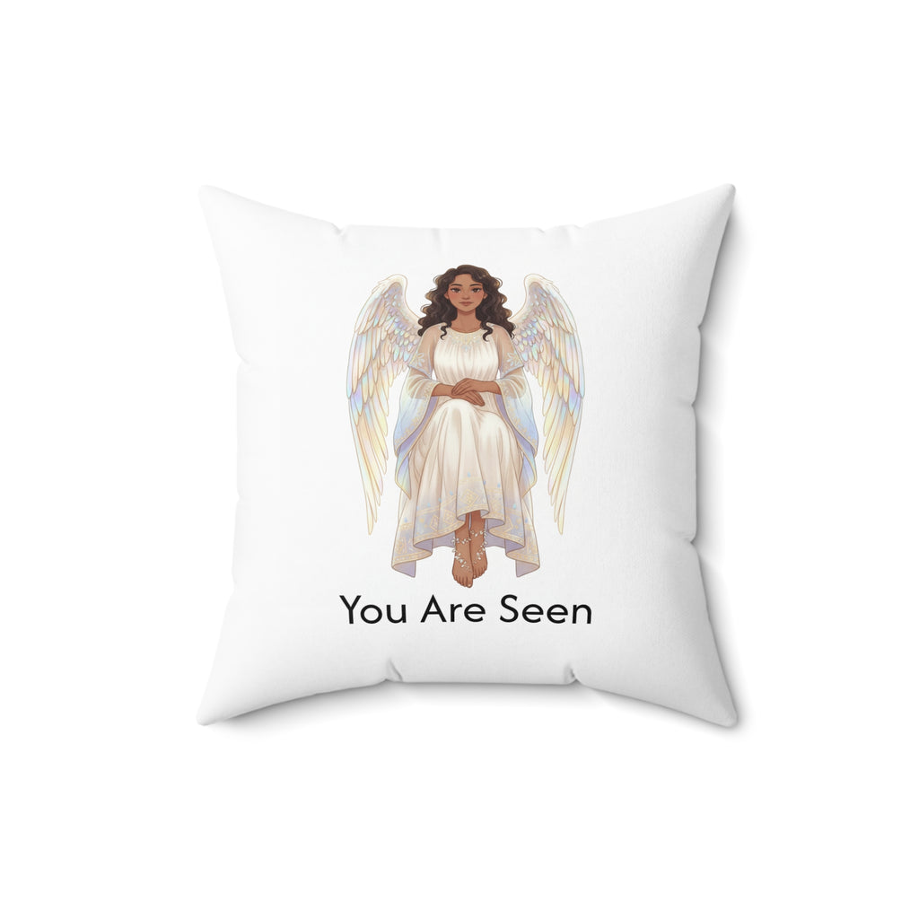Inspirational Angel Pillow — "You Are Loved / You Are Seen" Calm Corner Pillow