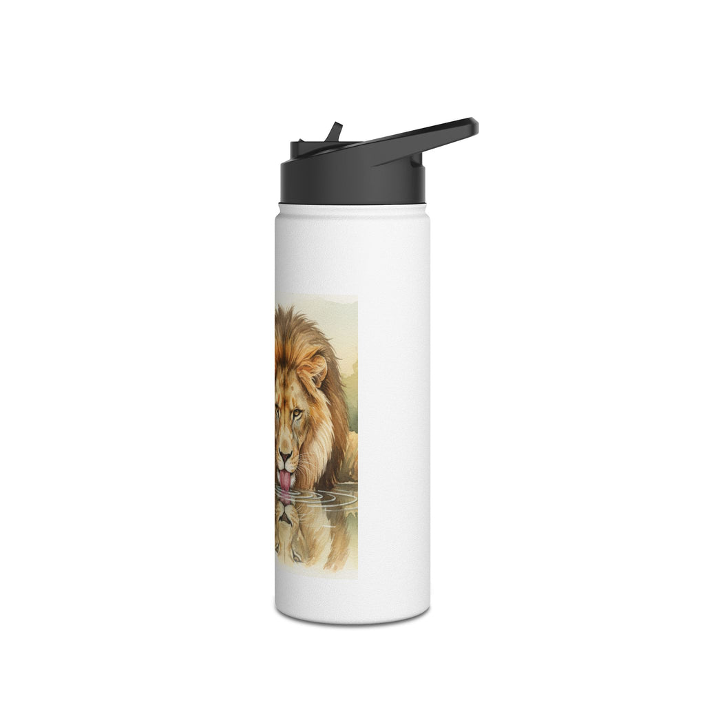 "Hydrate To Feel Great" — Lion Stainless Steel Water Bottle