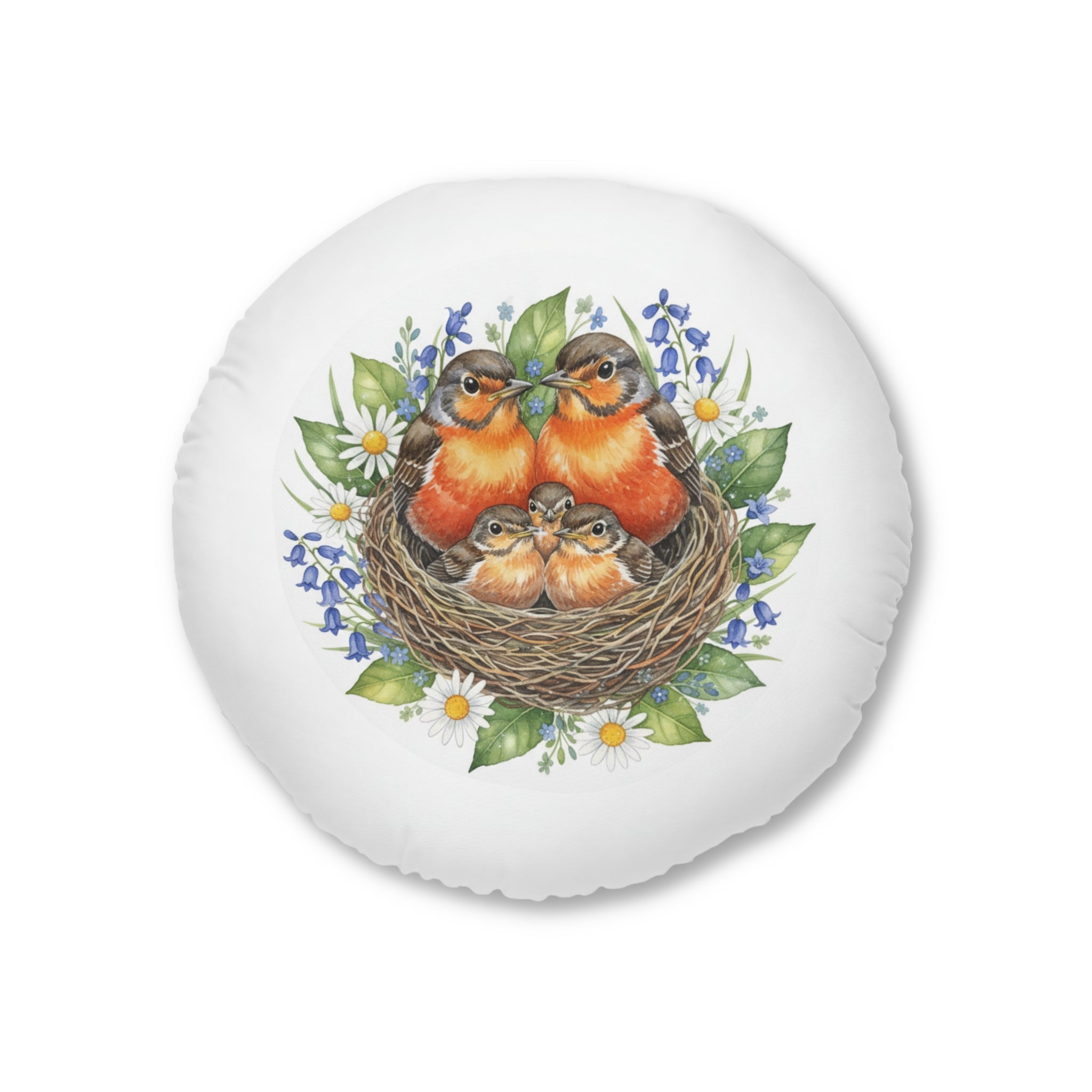 Round Tufted Floor Pillow — Robins & Swallows Calm Corner Cushion