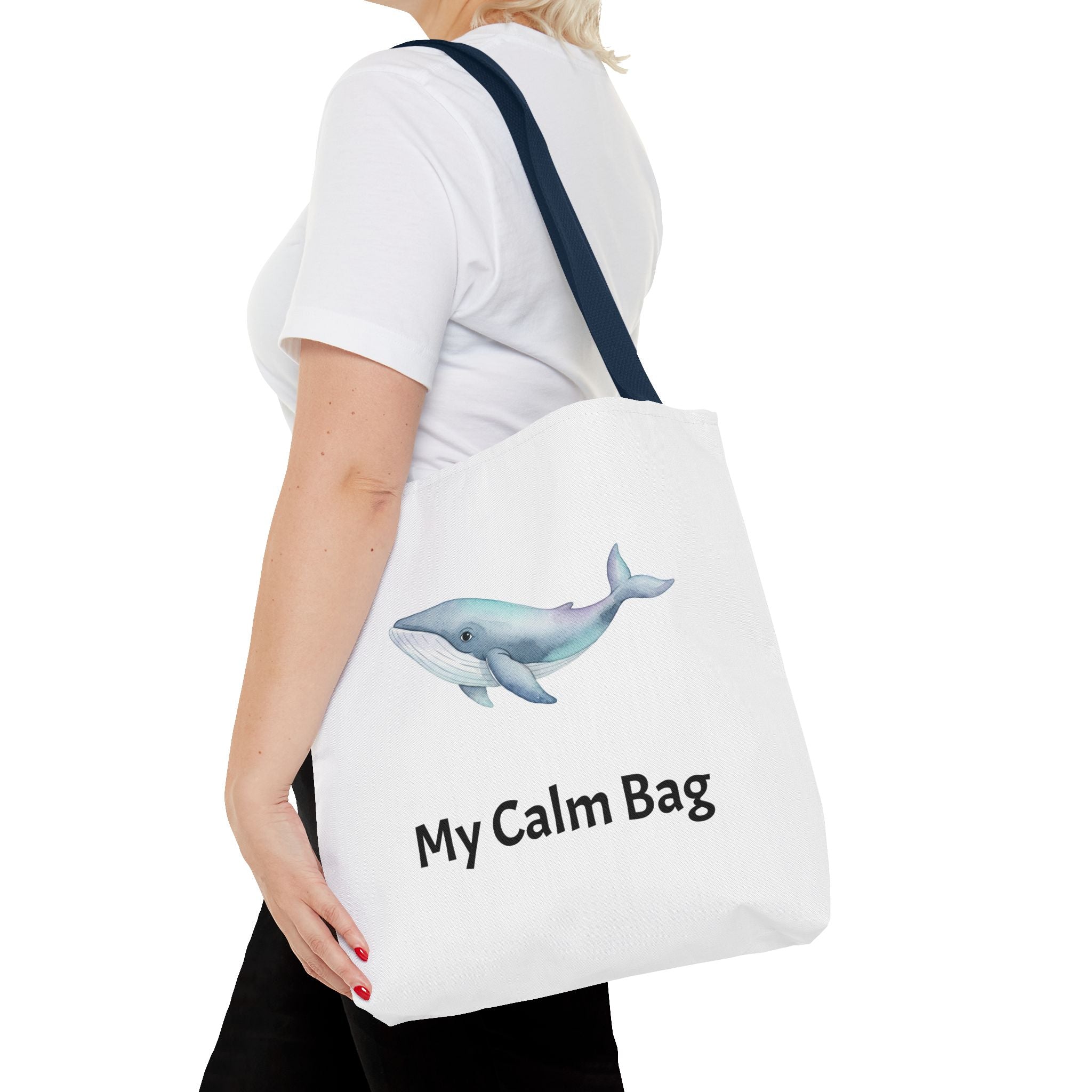 “My Calm Bag” Whale & Turtle Everyday Tote