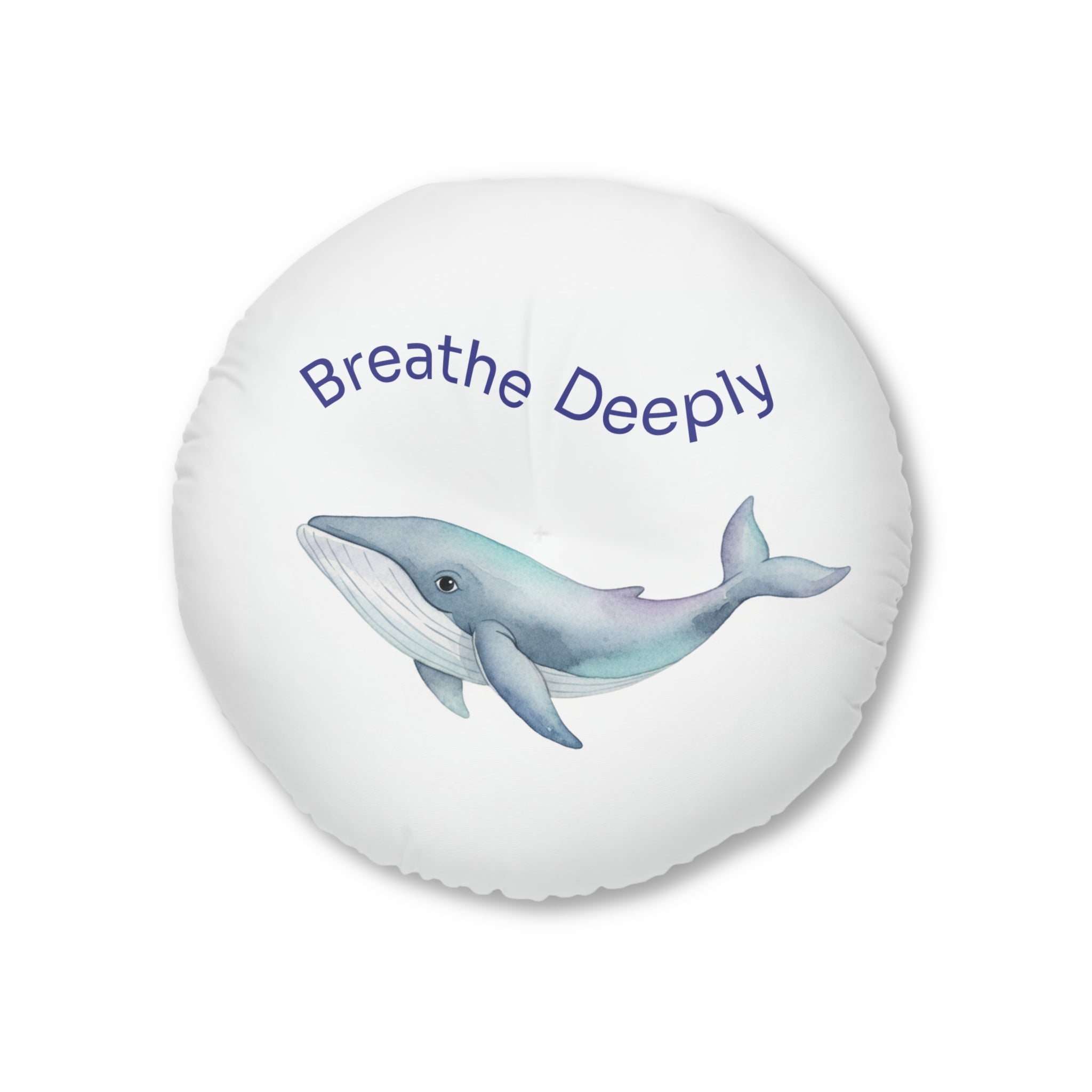 Calming Whale "Breathe Deeply" /  Playful Otter Floor Pillow